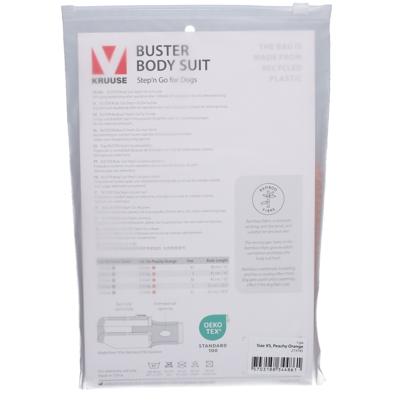 BUSTER BODY SUIT - Step'n Go pour chiens Taille XS