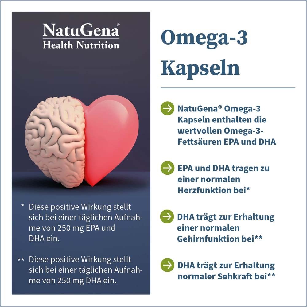 NATUGENA® Oméga-3 en gélules - Huile de poisson 2325 mg