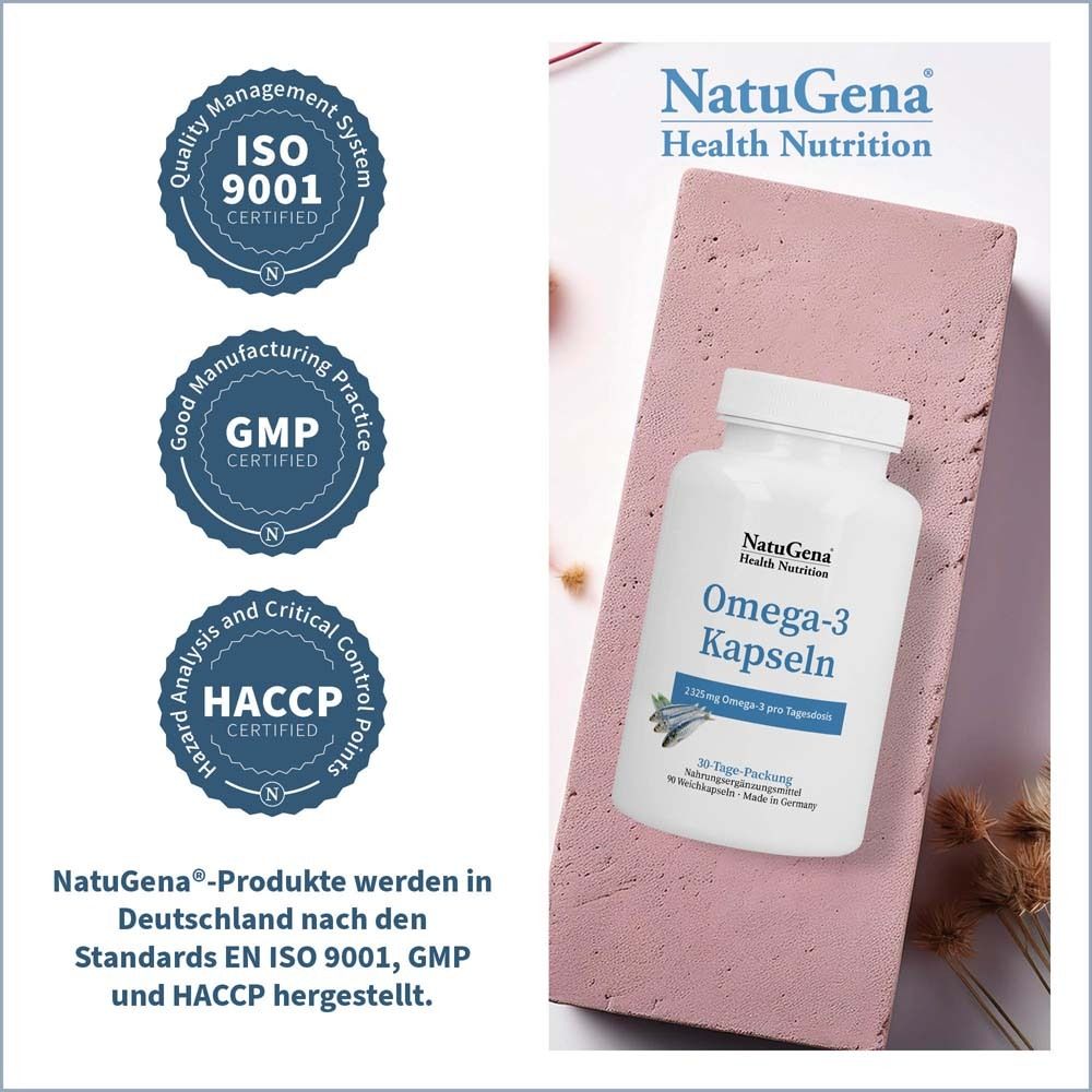 NATUGENA® Oméga-3 en gélules - Huile de poisson 2325 mg