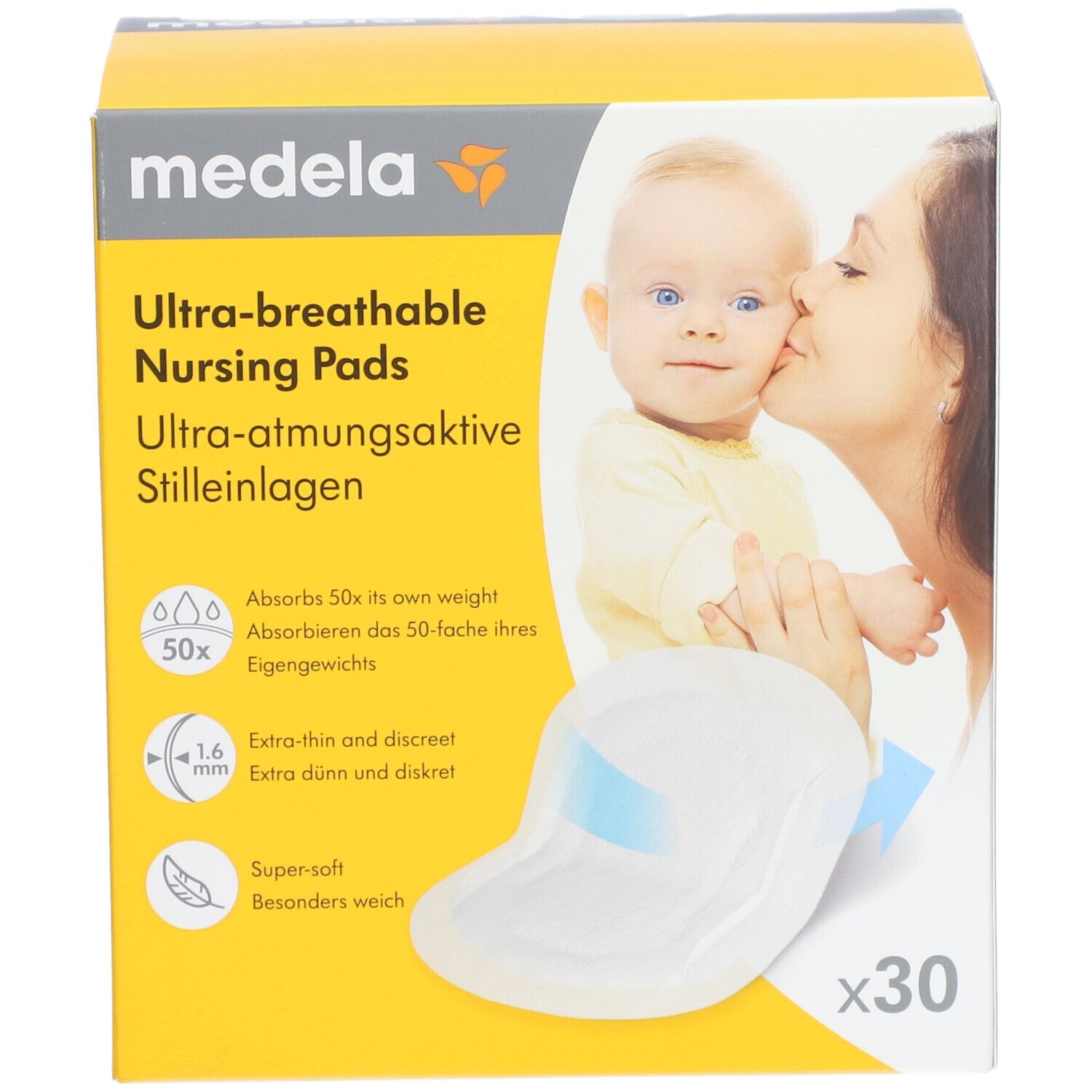 MEDELA Coussinets d'allaitement jetables ultra-respirants