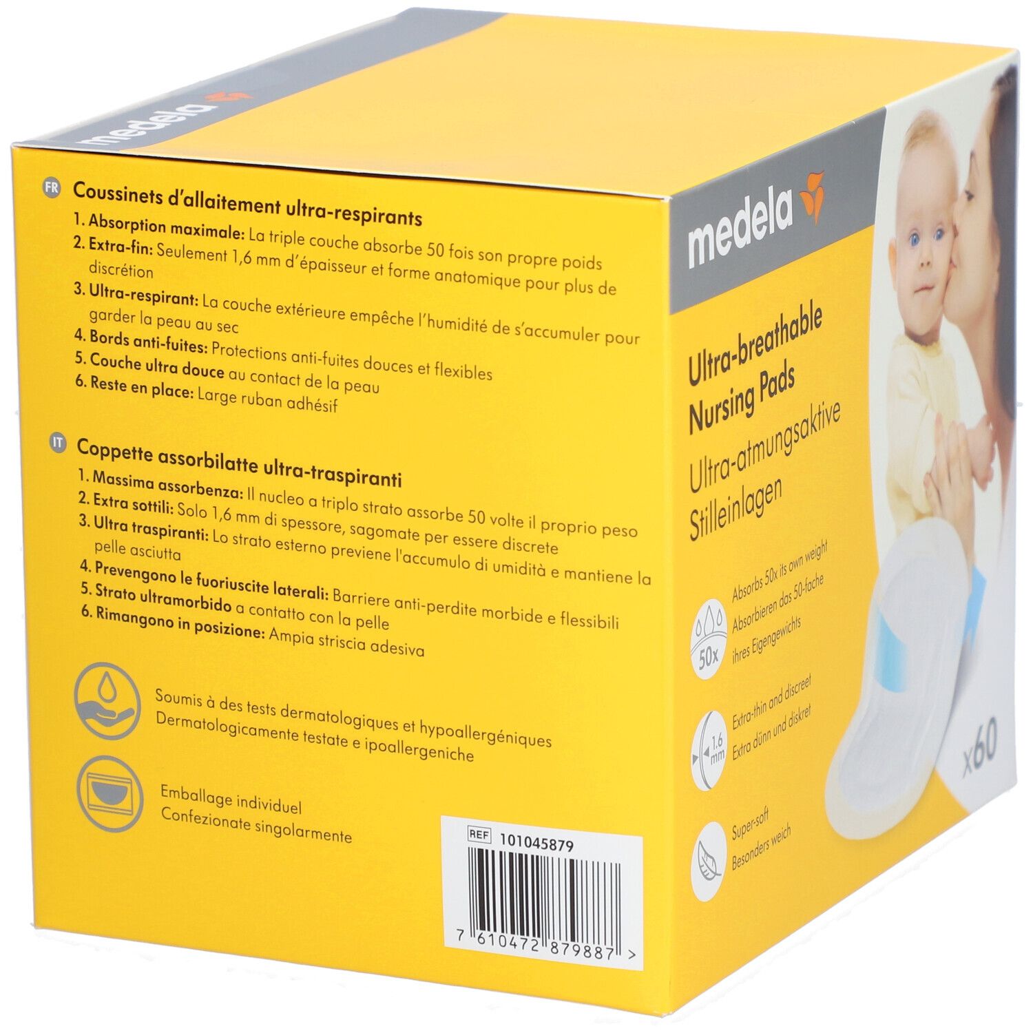 MEDELA Coussinets d'allaitement jetables ultra-respirants