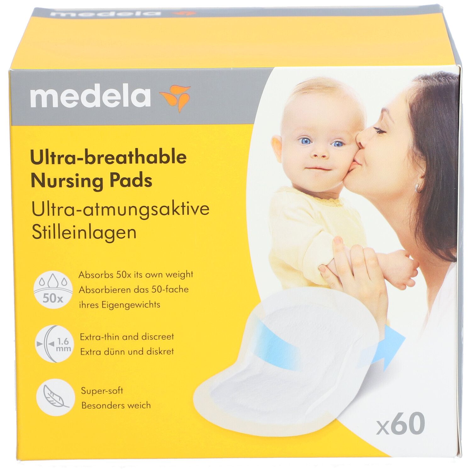 MEDELA Coussinets d'allaitement jetables ultra-respirants