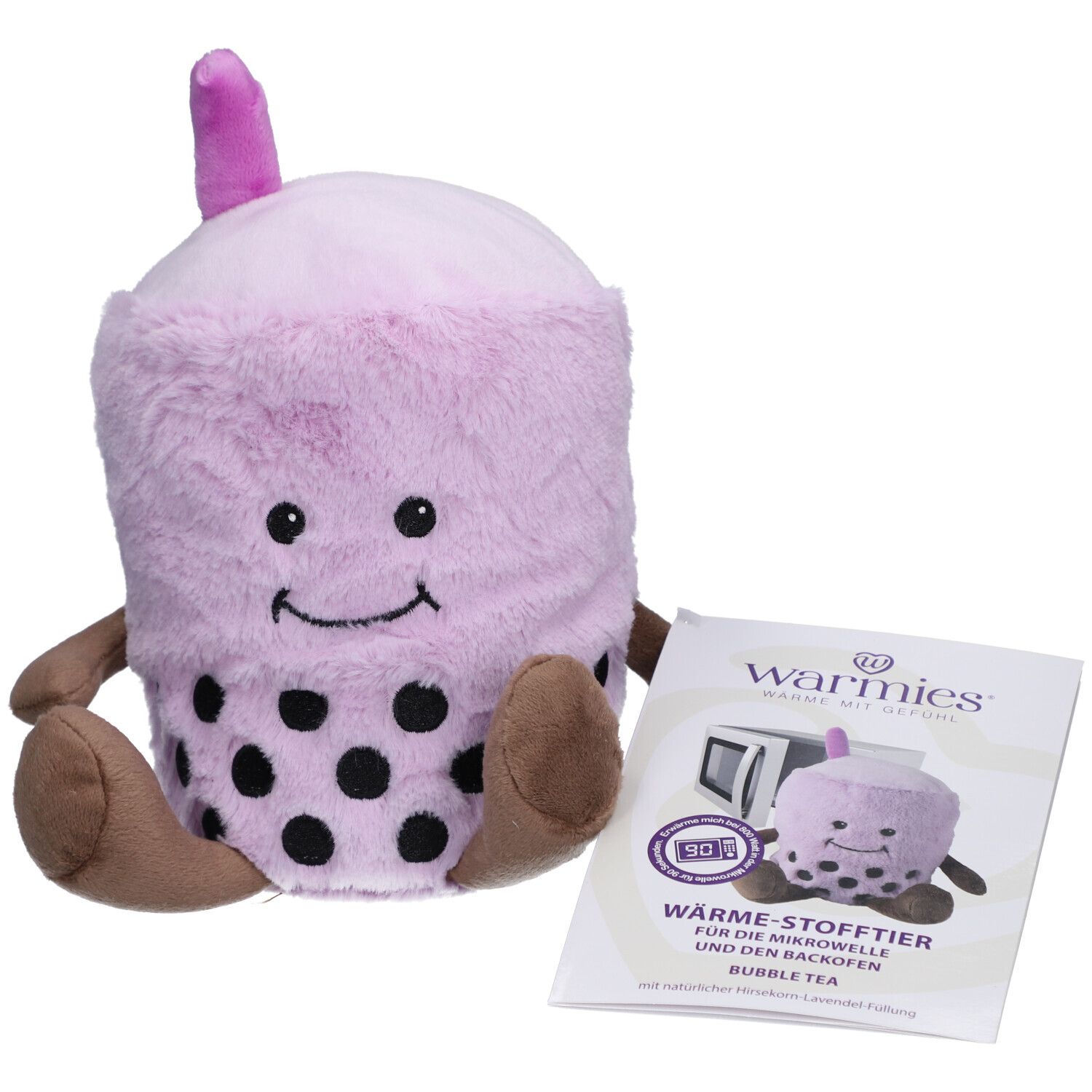 Warmies® Peluche chauffante - Bubble Tea