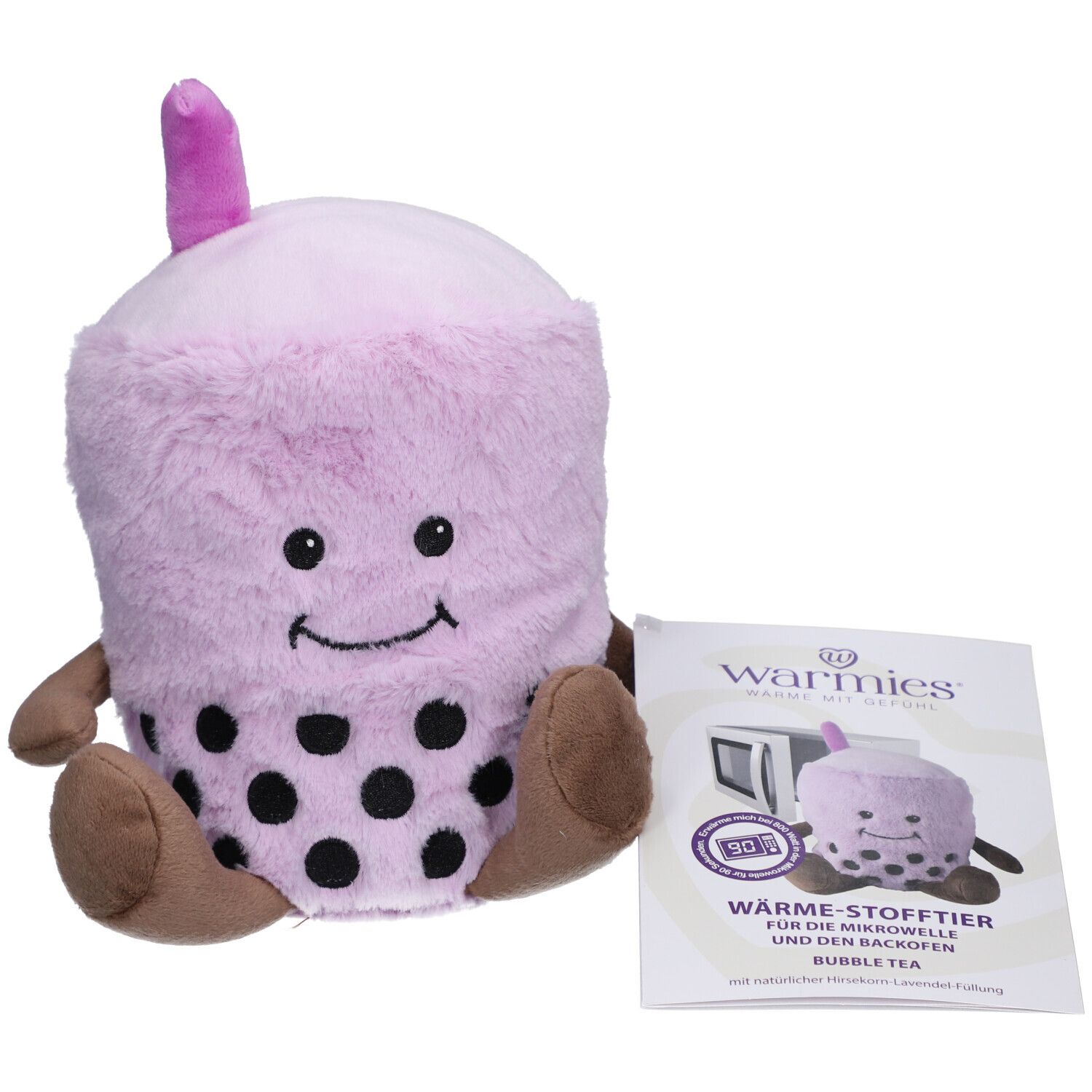 Warmies® Peluche chauffante - Bubble Tea