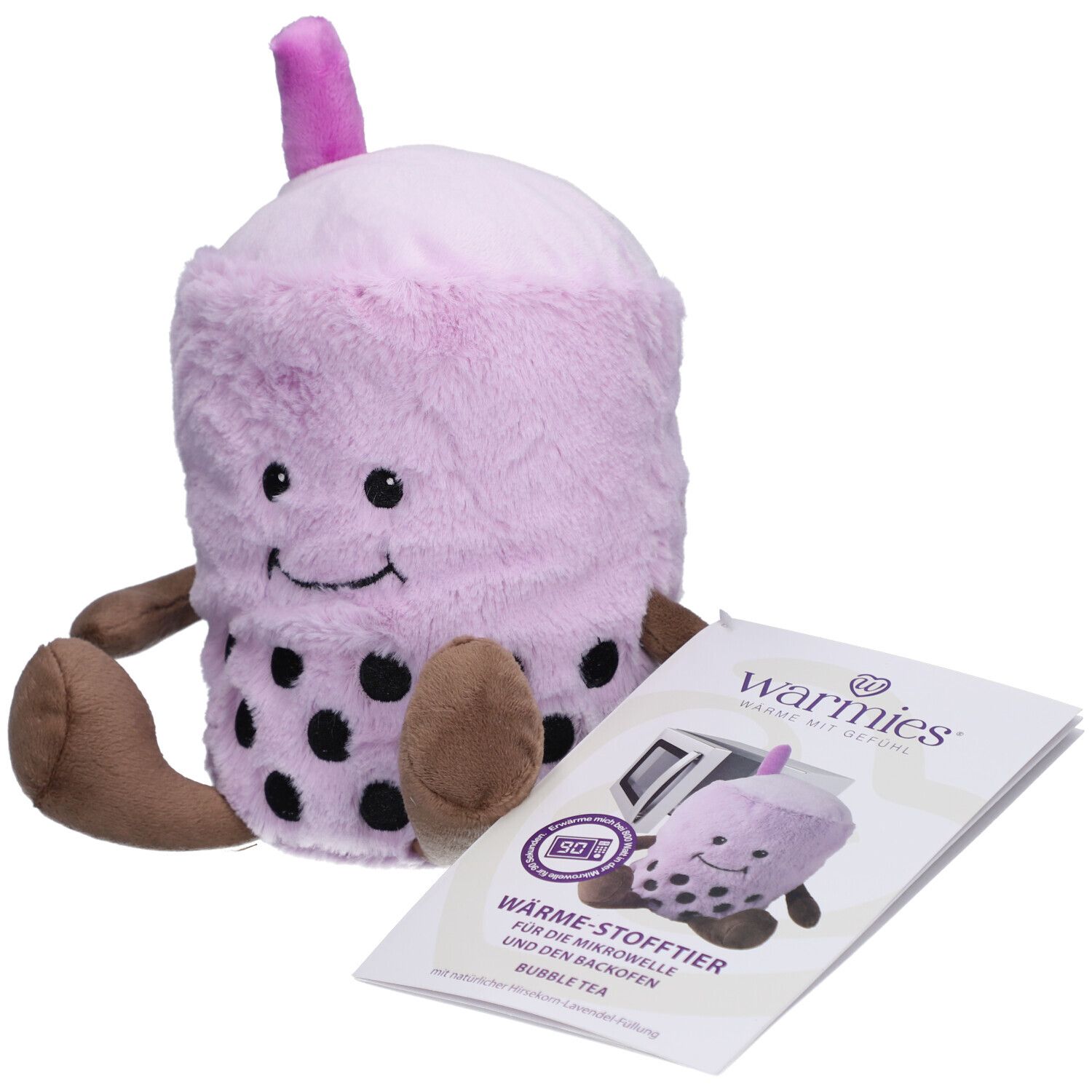 Warmies® Peluche chauffante - Bubble Tea