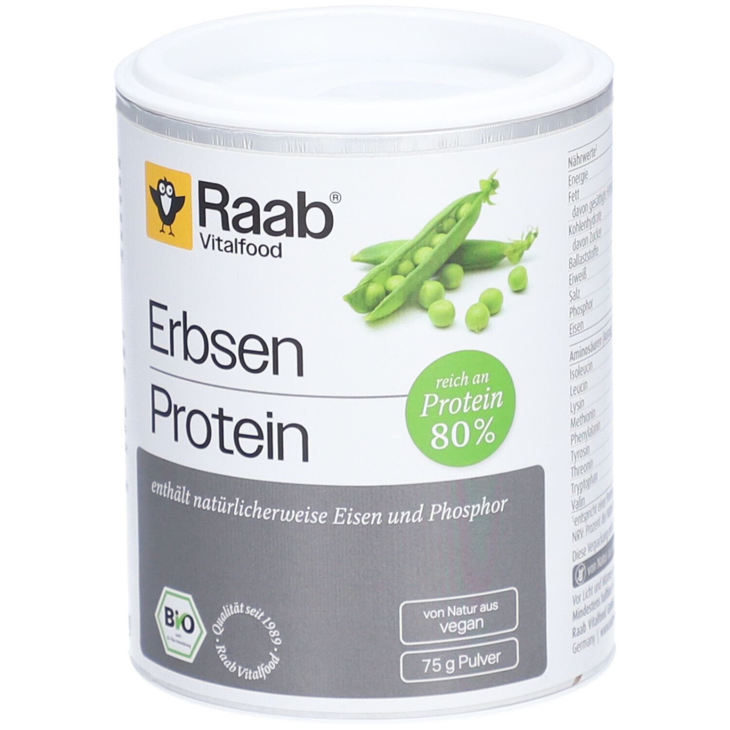 Raab® Protéine de pois bio en poudre