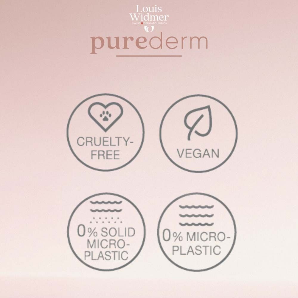 Symboles circulaires. Texte: Sans cruauté, Végétalien, 0% microplastiques, 0% microplastiques solides.