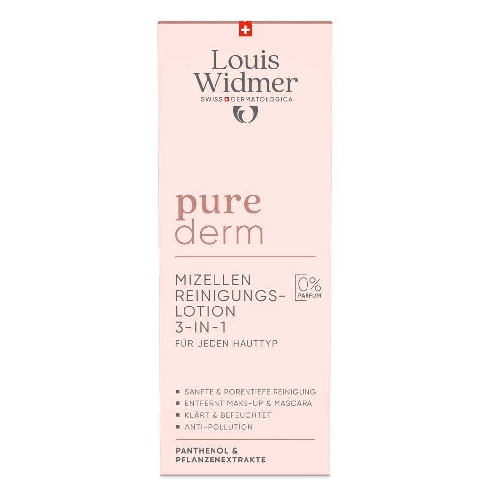 Louis Widmer purederm Mizellen Reinigungslotion ohne Parfum