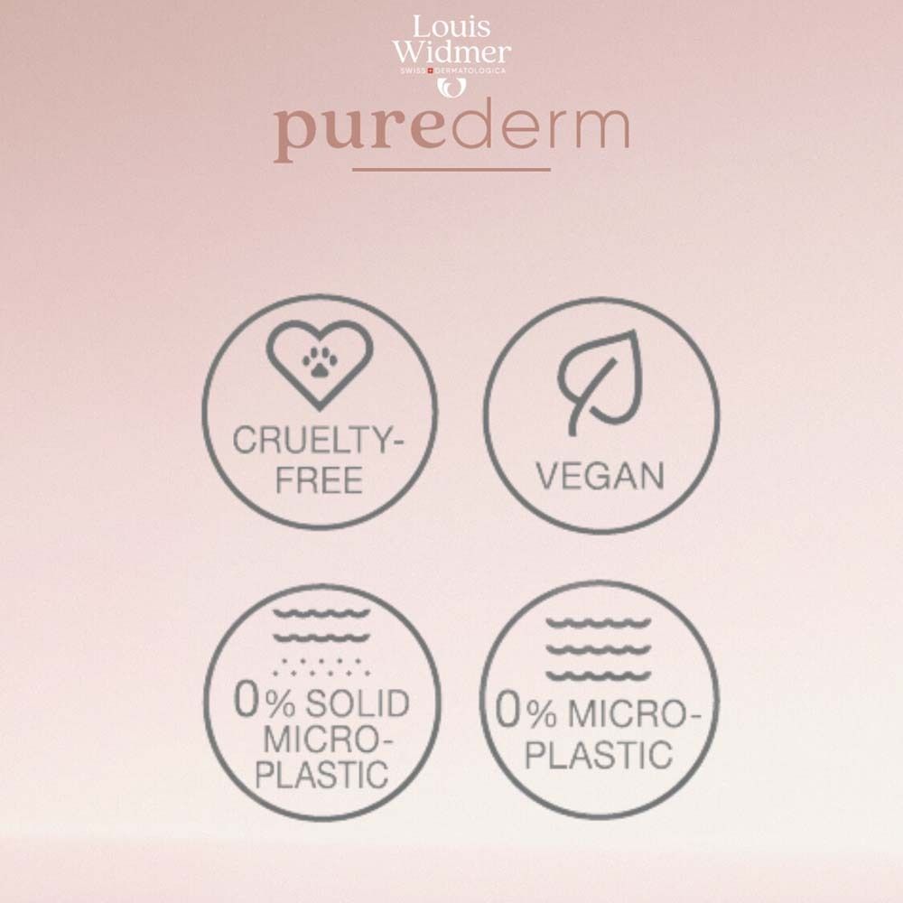 Symboles: Cruelty-free, vegan, 0% microplastiques, 0% microplastiques solides.