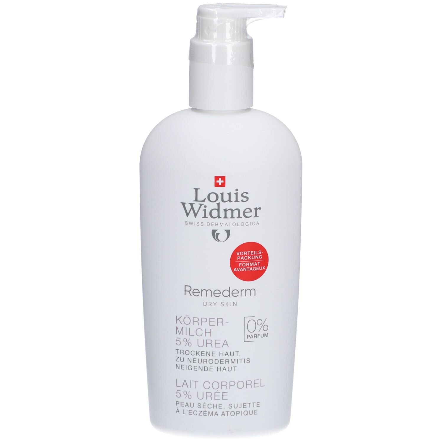 Louis Widmer Remederm Körpermilch 5% Urea unparfümiert