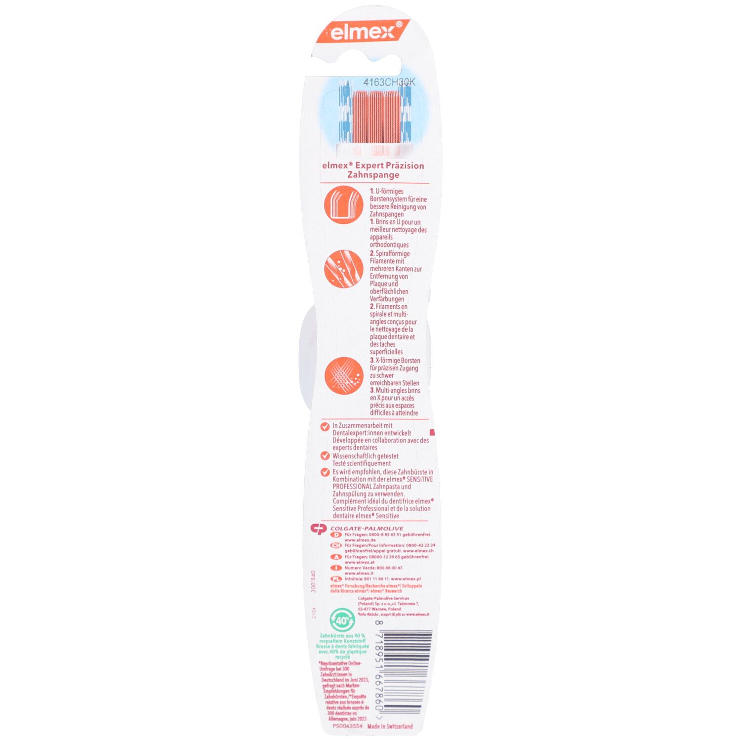 elmex® Expert Brosse à dents de précision - Souple