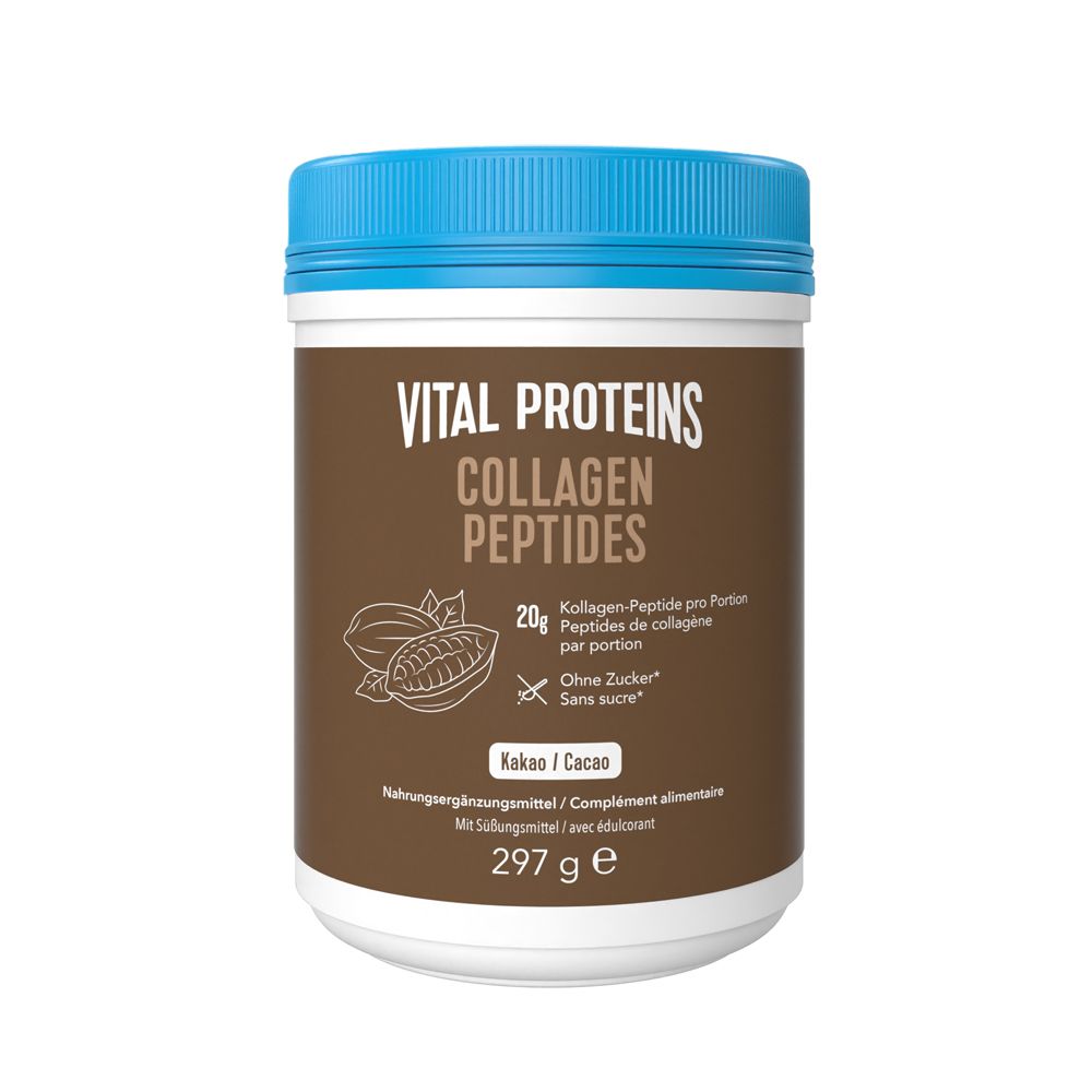 Vital Proteins Collagen Peptides – bioaktive Kollagen-Peptide Typ 1 und 3 – reines Kollagen-Hydrolysat mit echtem Kakaopulver - ohne Zucker