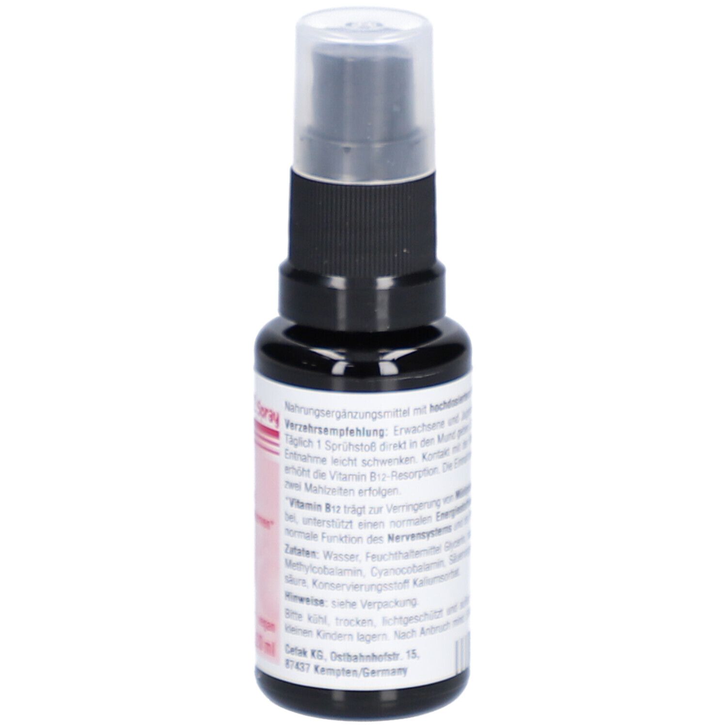 Cefavit B12 spray - Arôme fraise