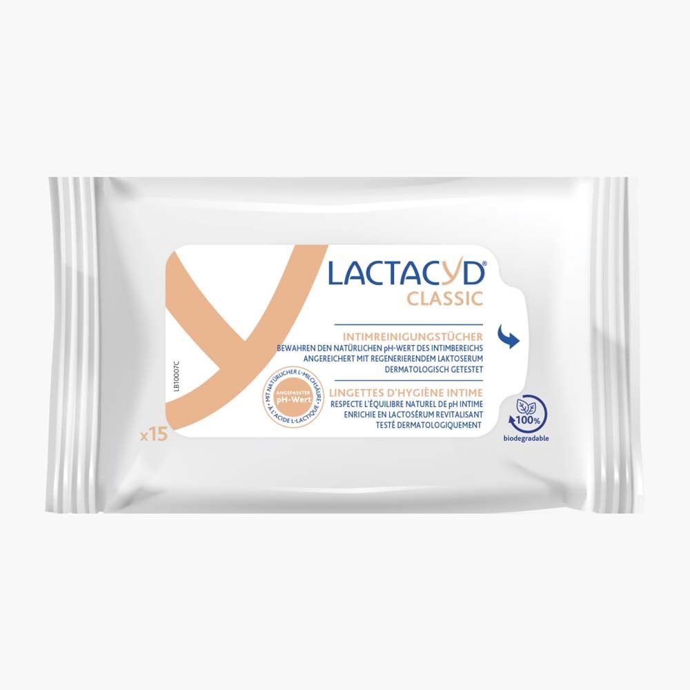 Lactacyd® Classic Lingettes nettoyantes intimes