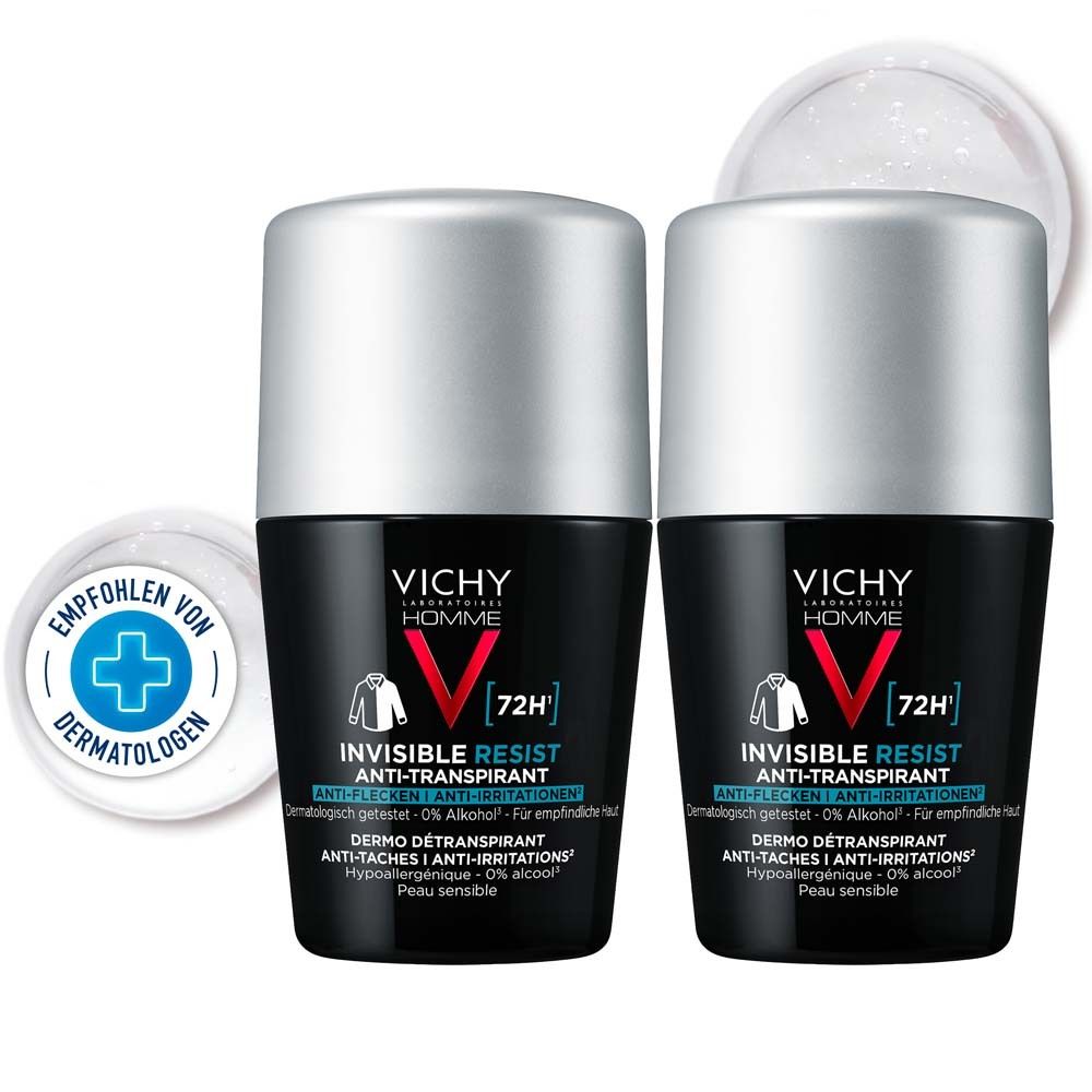 VICHY HOMME Déodorant Roll-On Anti-Transpirant 72h