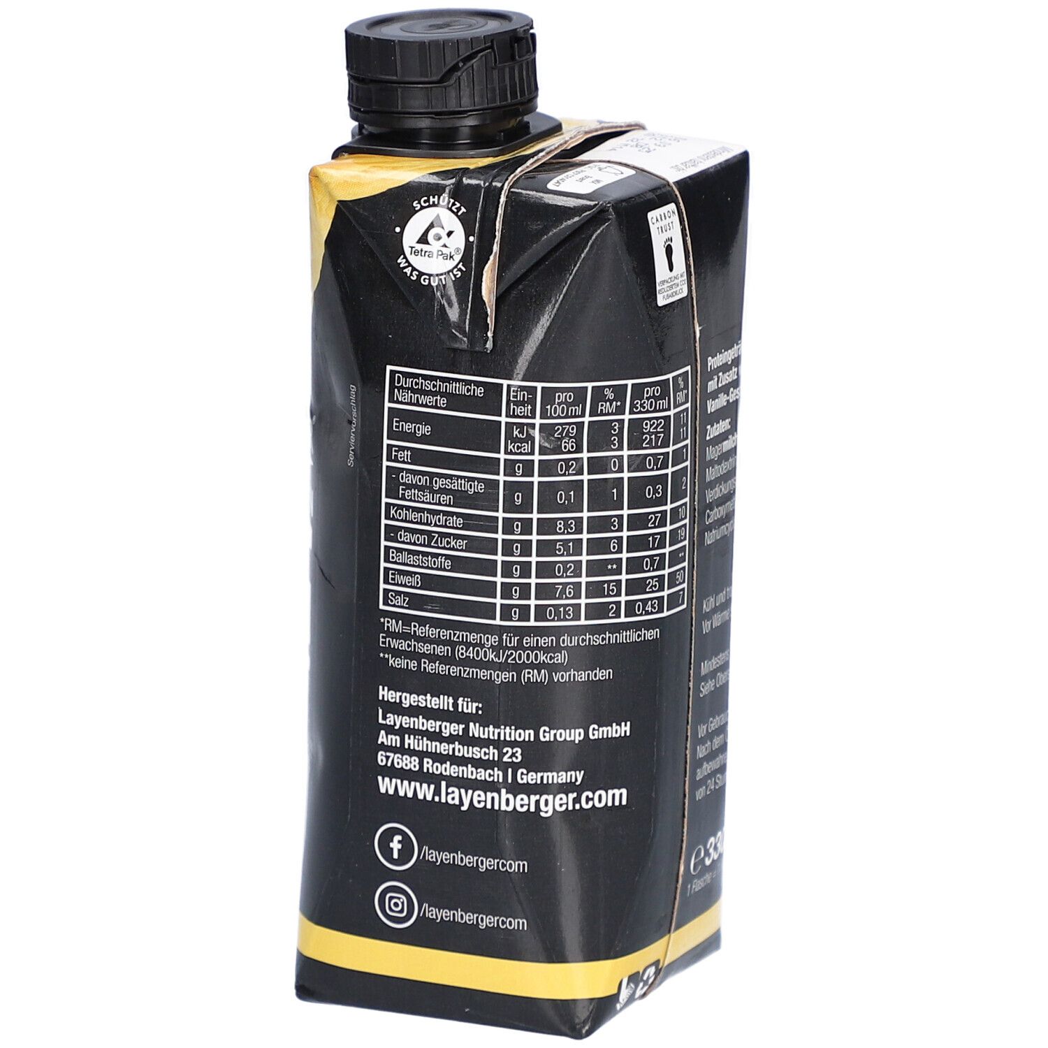 LAYENBERGER High Protein Big Shot - Vanille crèmeuse