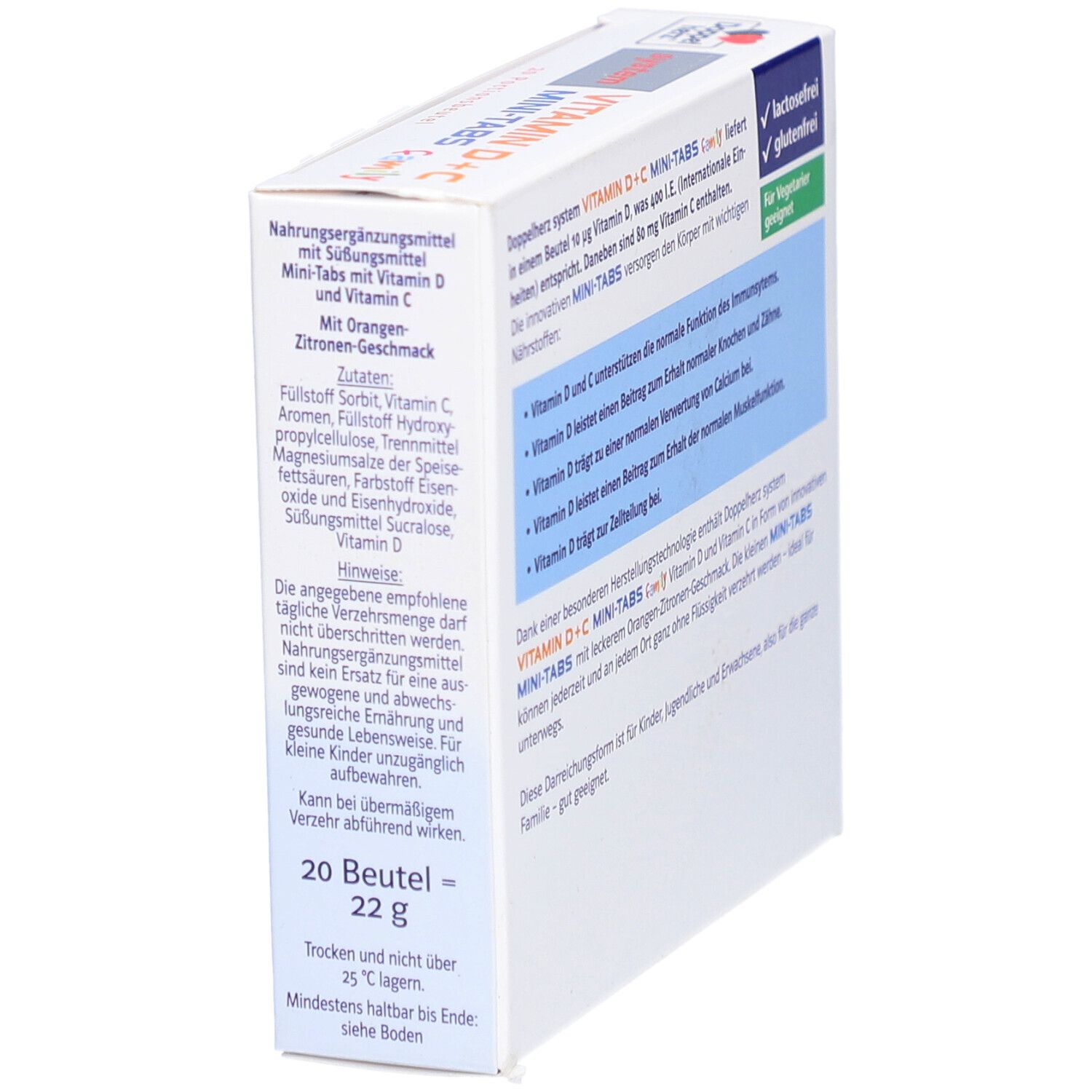 Doppelherz® system VITAMIN D + C MINI-TABS family