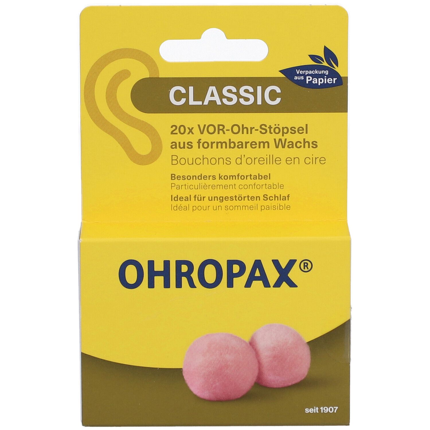 OHROPAX® Classic Wachs Vor-Ohr Stöpsel
