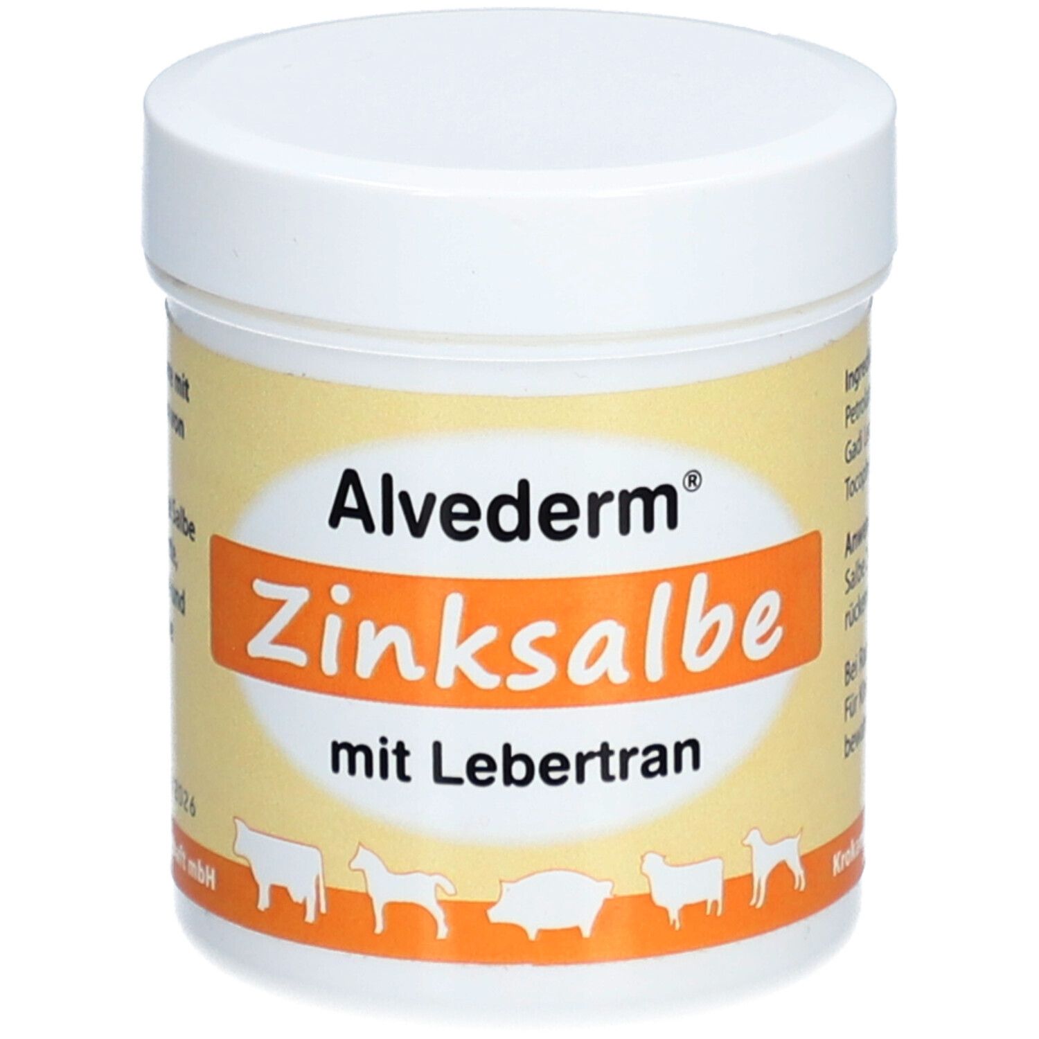 Alvetra Alvederm® Pommade au zinc avec huile de foie de morue pour animaux