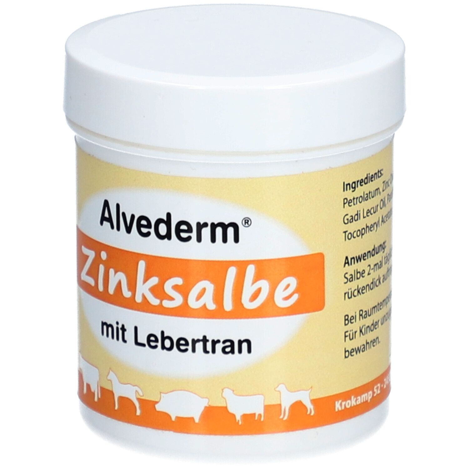 Alvetra Alvederm® Zinksalbe m. Lebertran für Tiere