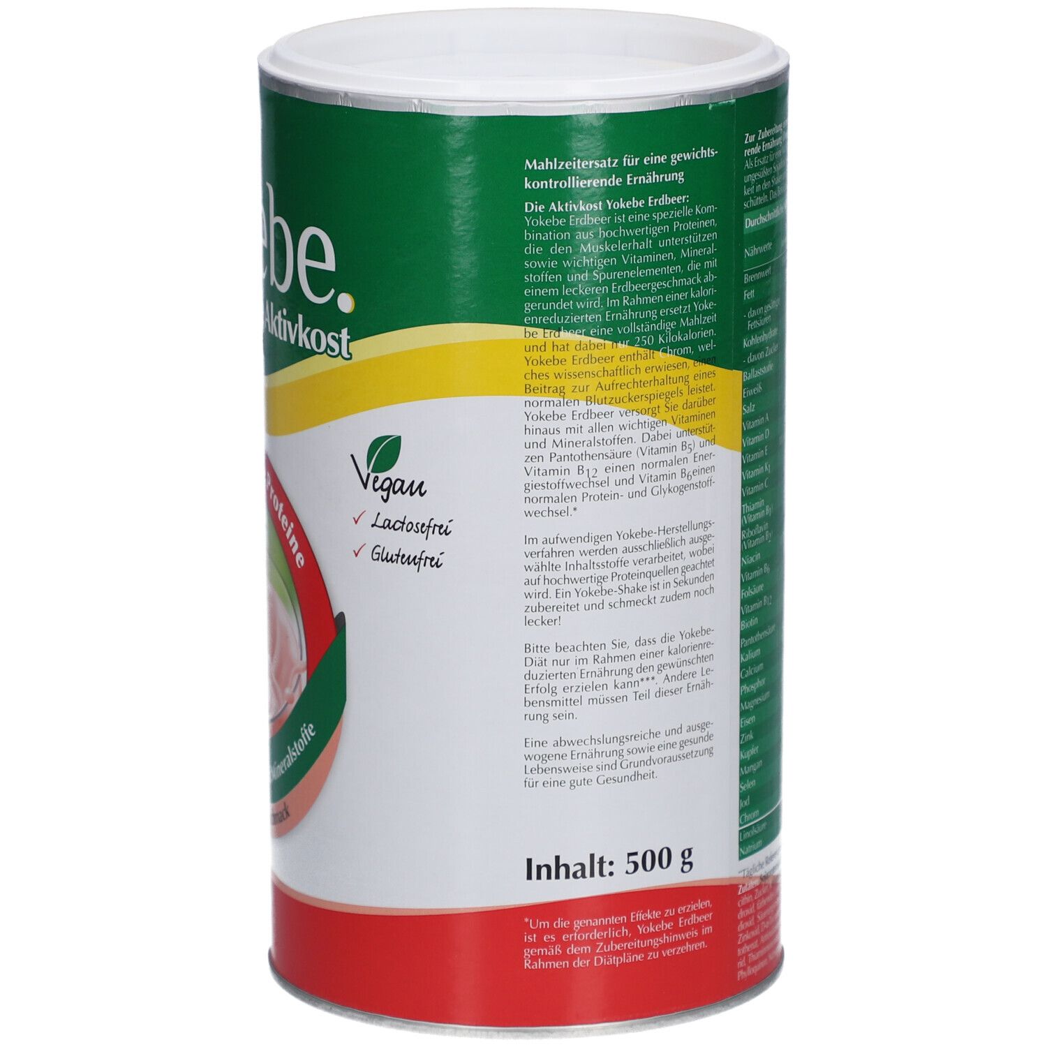 Yokebe Fraise - substitut de repas au goût fruité de fraise
