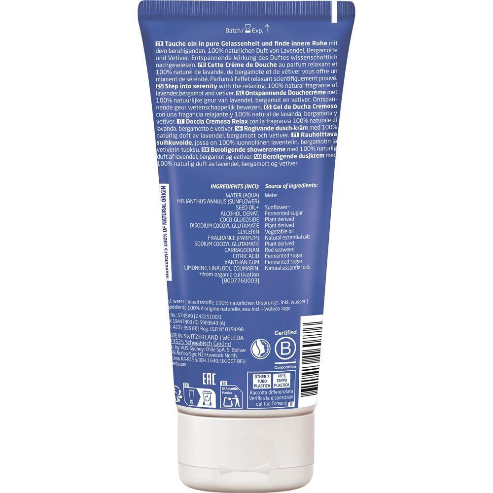 Weleda Relax Shower Cream Lavendel