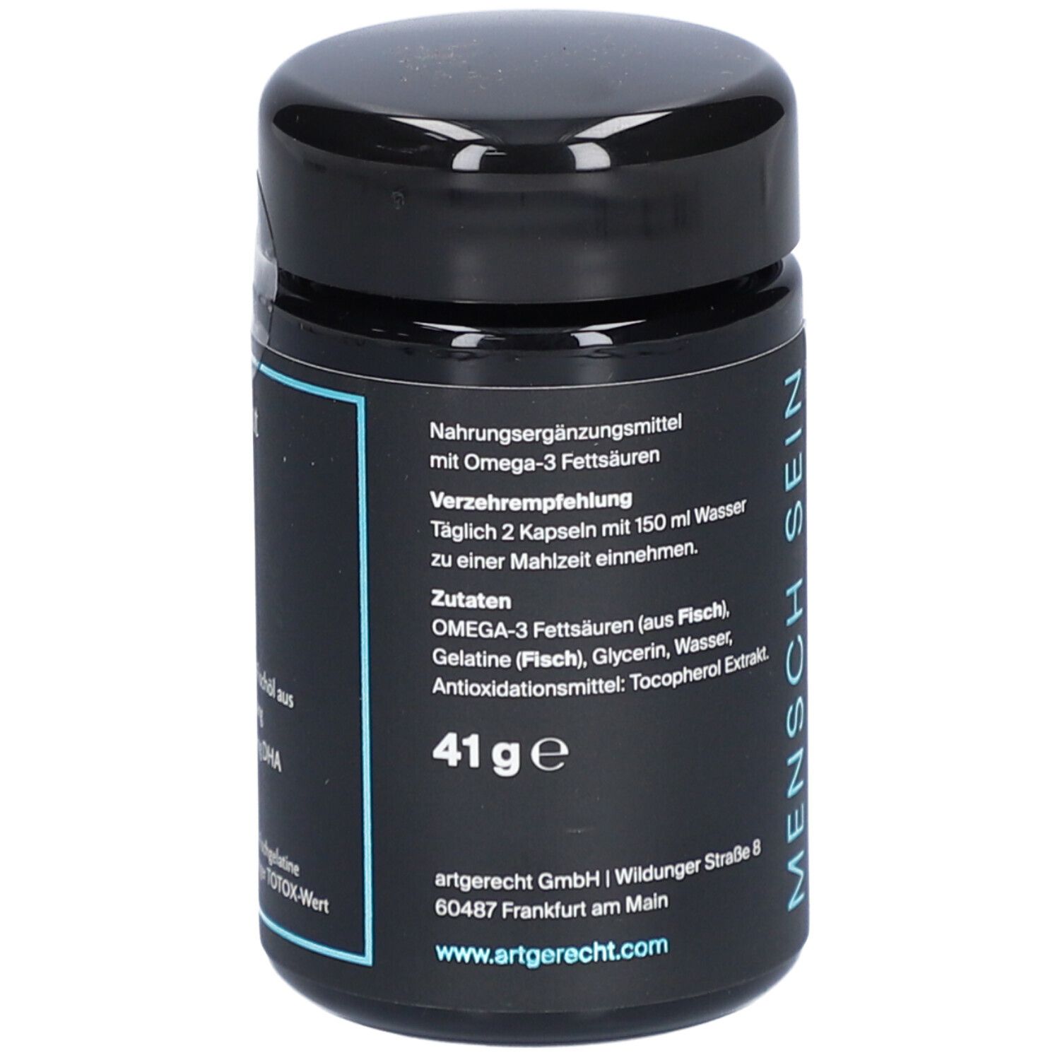 art'gerecht OMEGA 3 - Acides gras oméga-3 de haute qualité pour le cœur, le cerveau et la vue