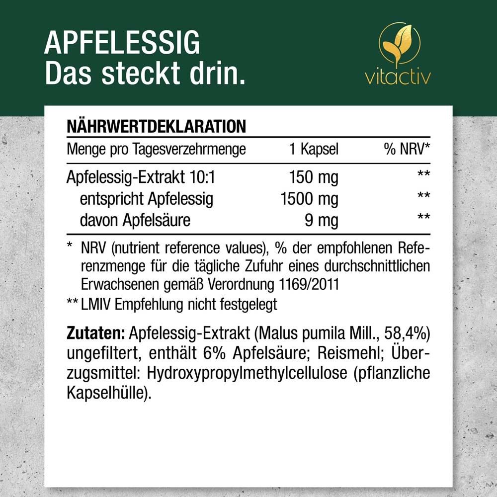Vitactiv Gélules de vinaigre de cidre