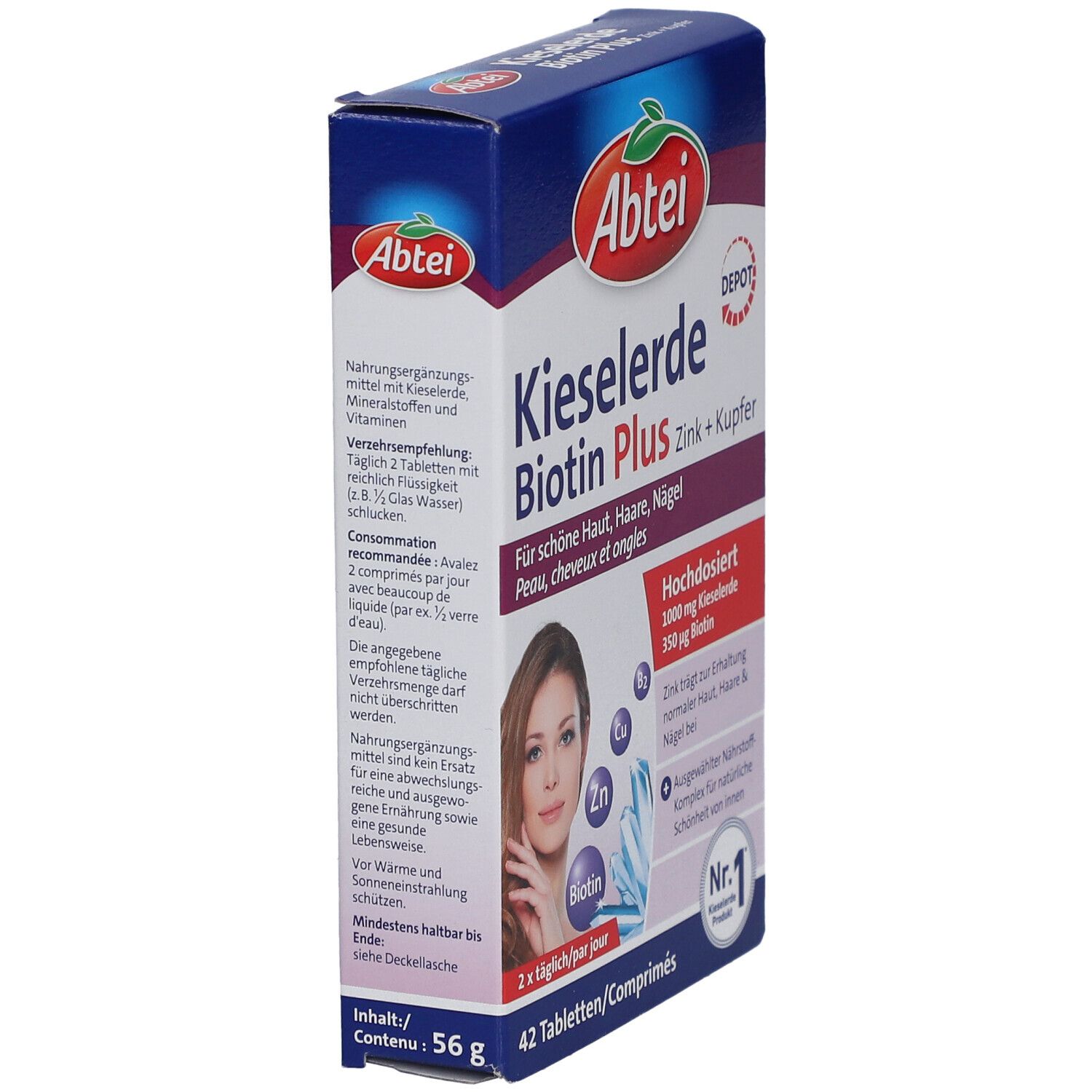 Abtei Kieselerde Biotin Plus
