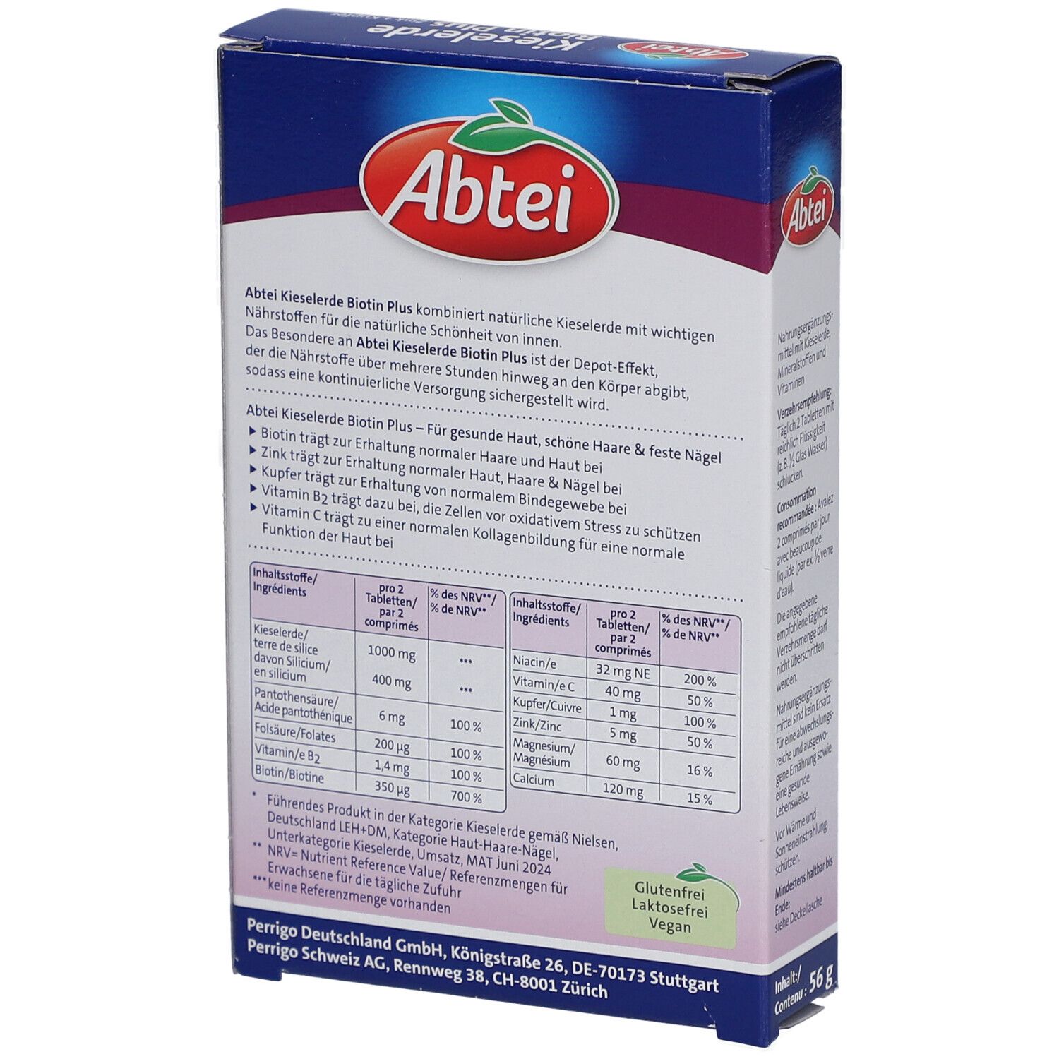 Abtei Kieselerde Biotin Plus