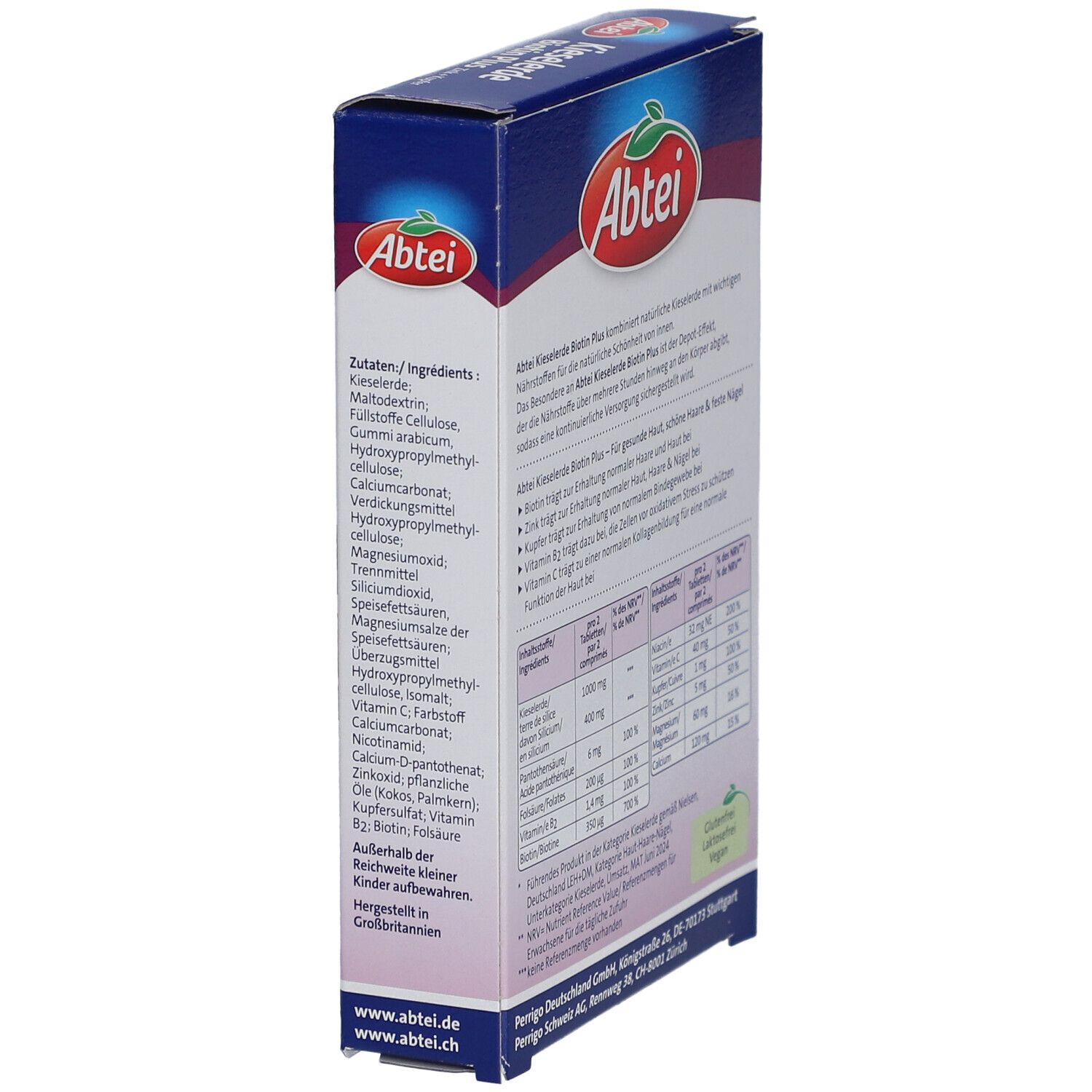 Abtei Kieselerde Biotin Plus