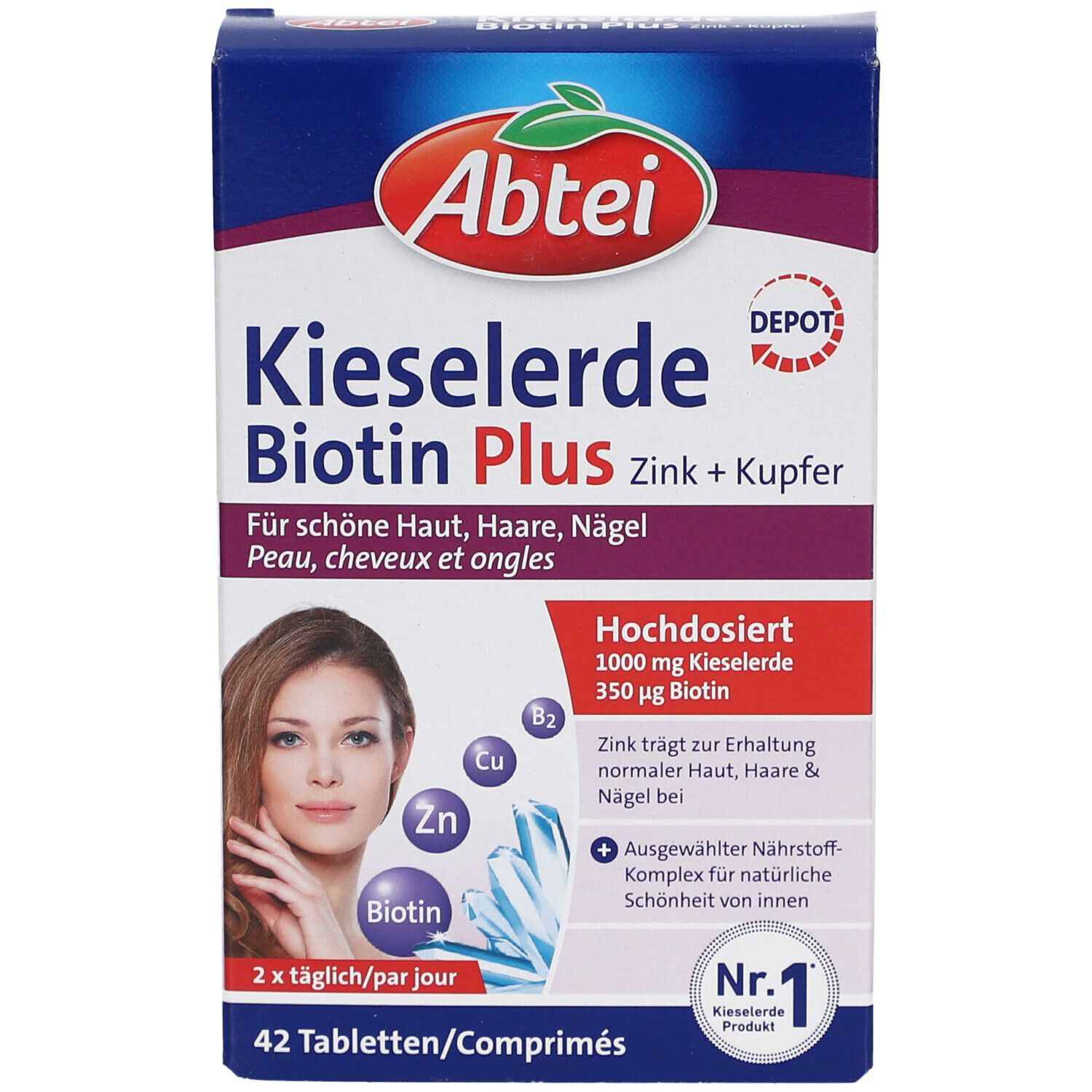 Abtei Kieselerde Biotin Plus