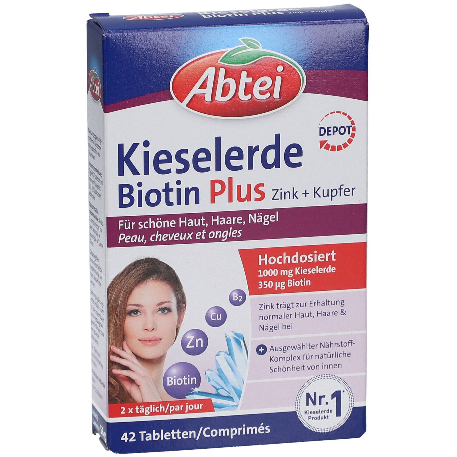 Abtei Kieselerde Biotin Plus
