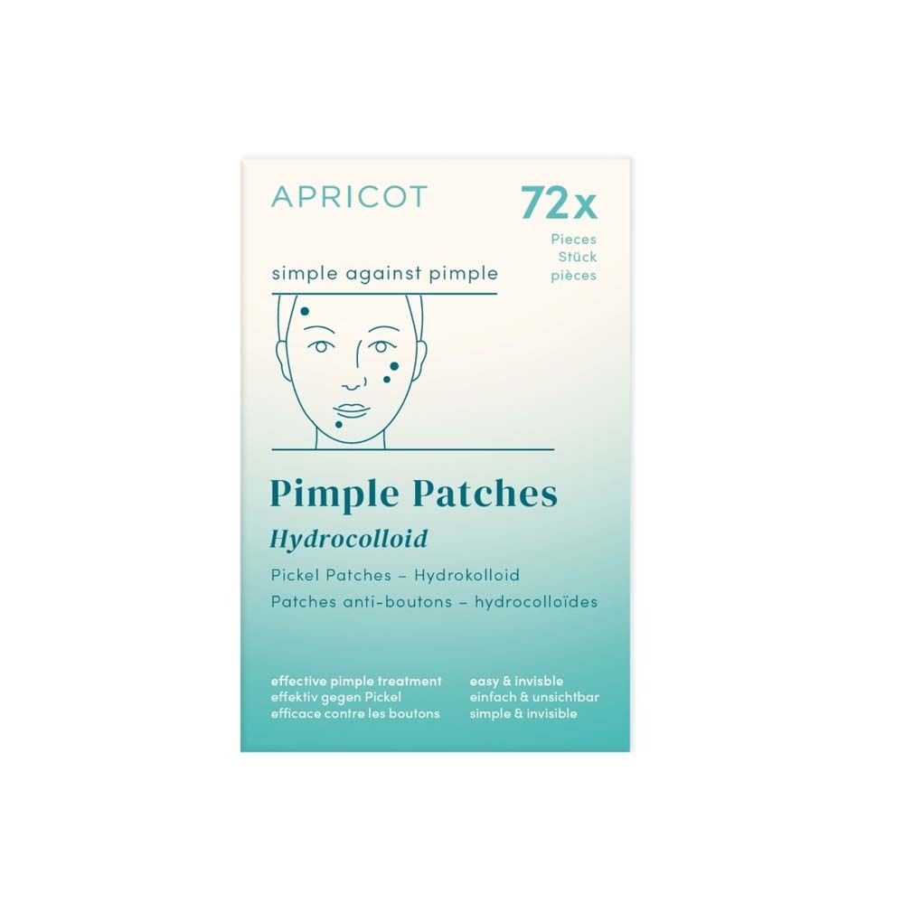 Boîte de patchs anti-boutons APRICOT, 72 pièces. Patchs hydrocolloïdes. Simple contre les boutons.