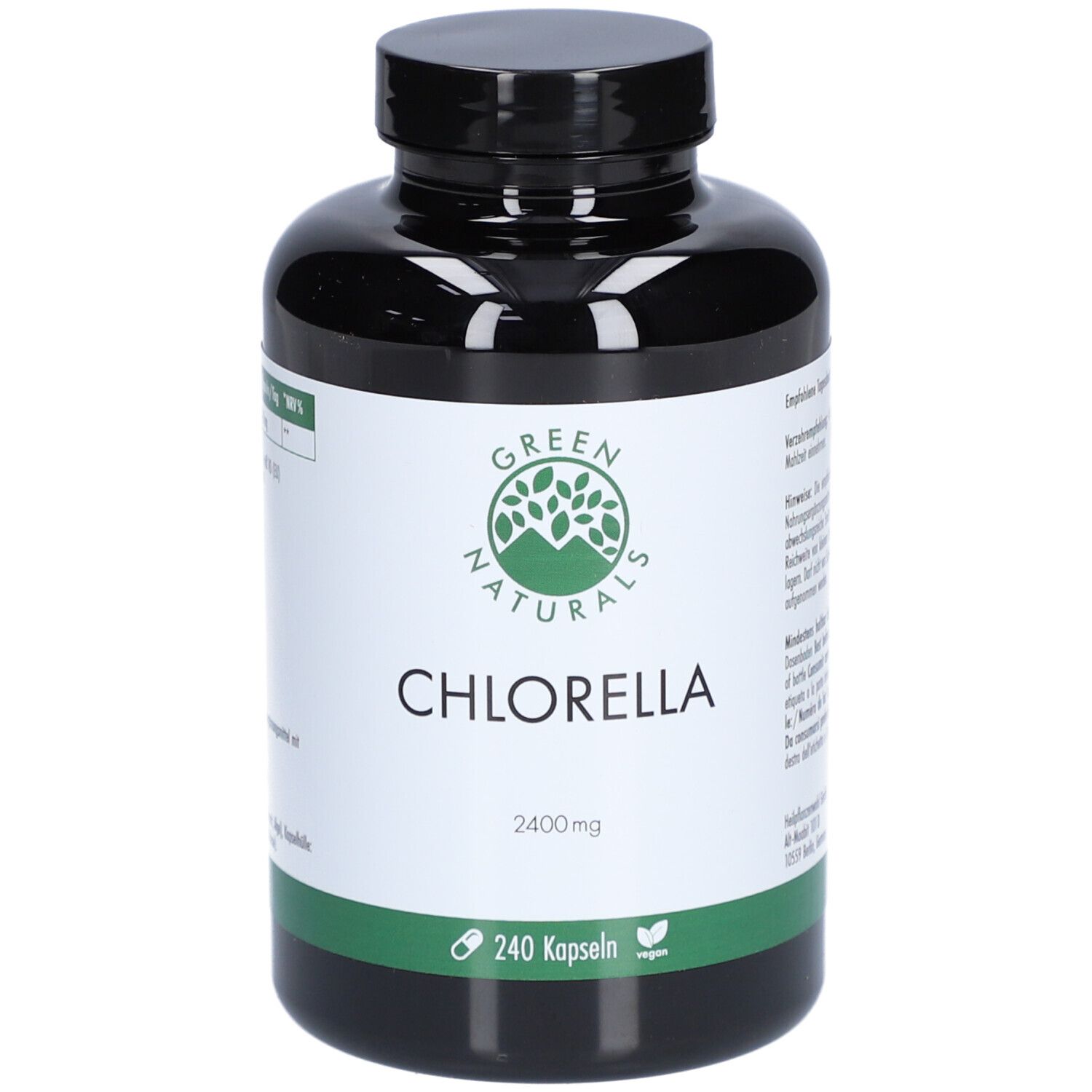 GREEN NATURALS Gélules de chlorella végan