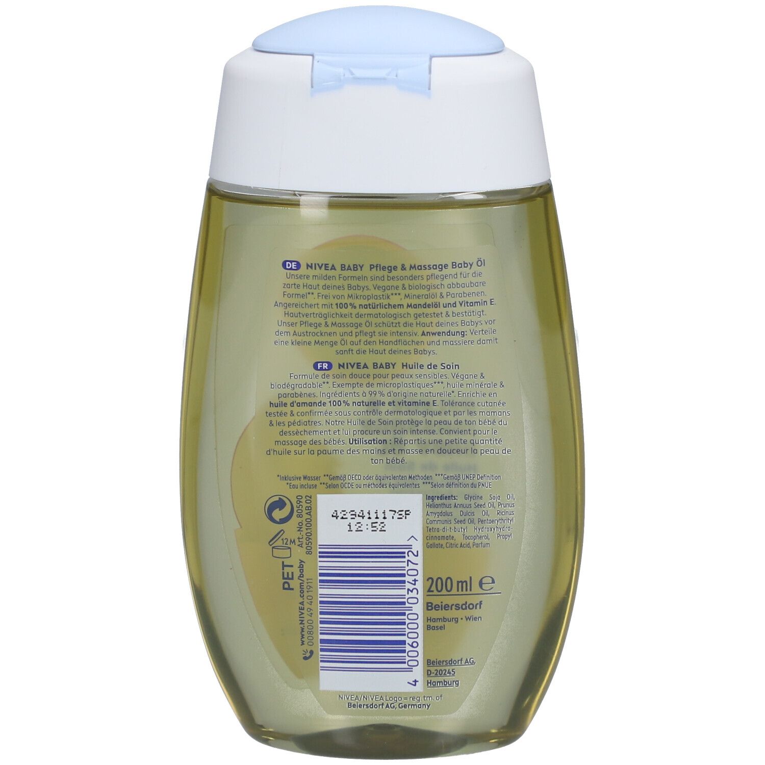 NIVEA® BABY Huile de soin et de massage pour bébé