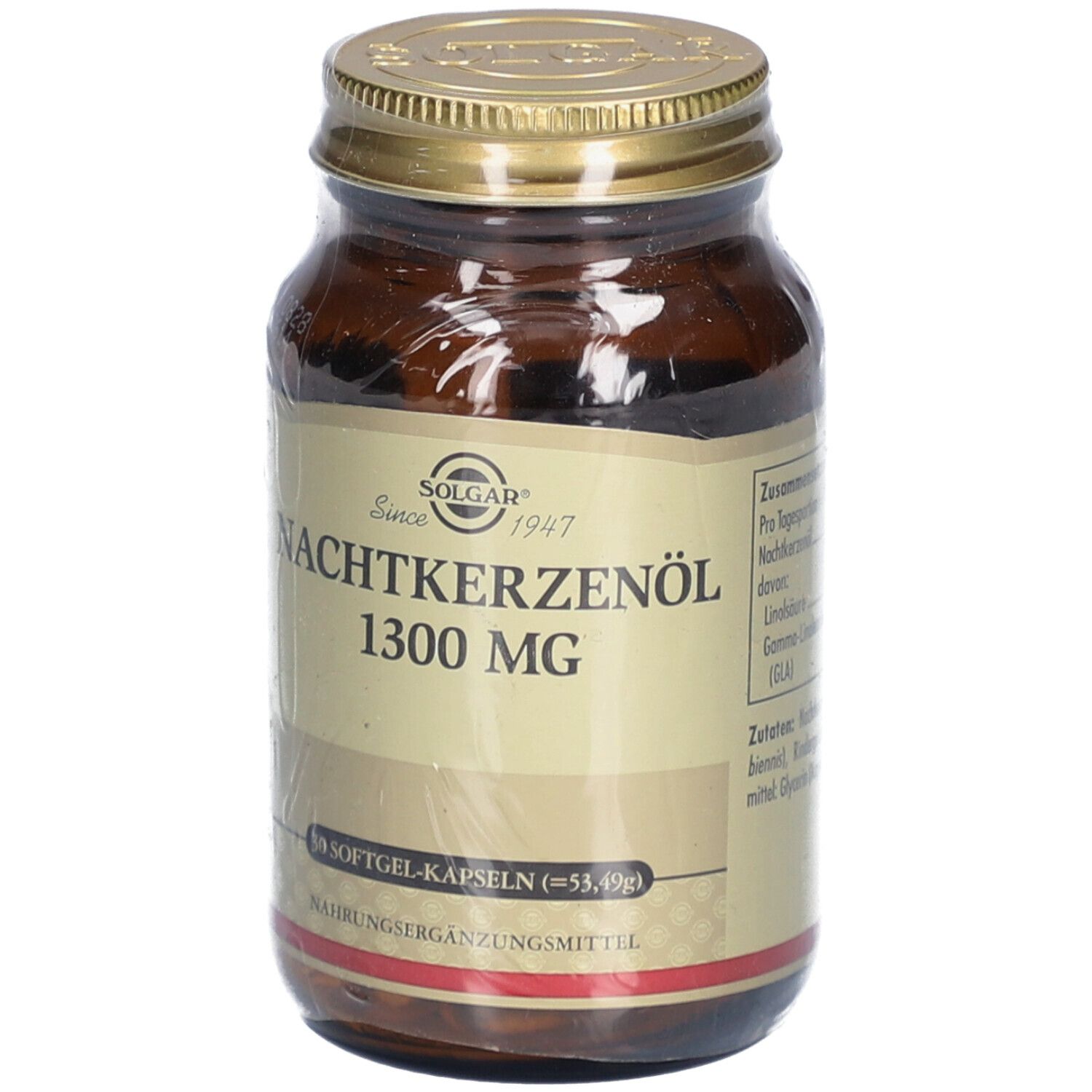 SOLGAR Huile d'onagre 1300 mg Gélules