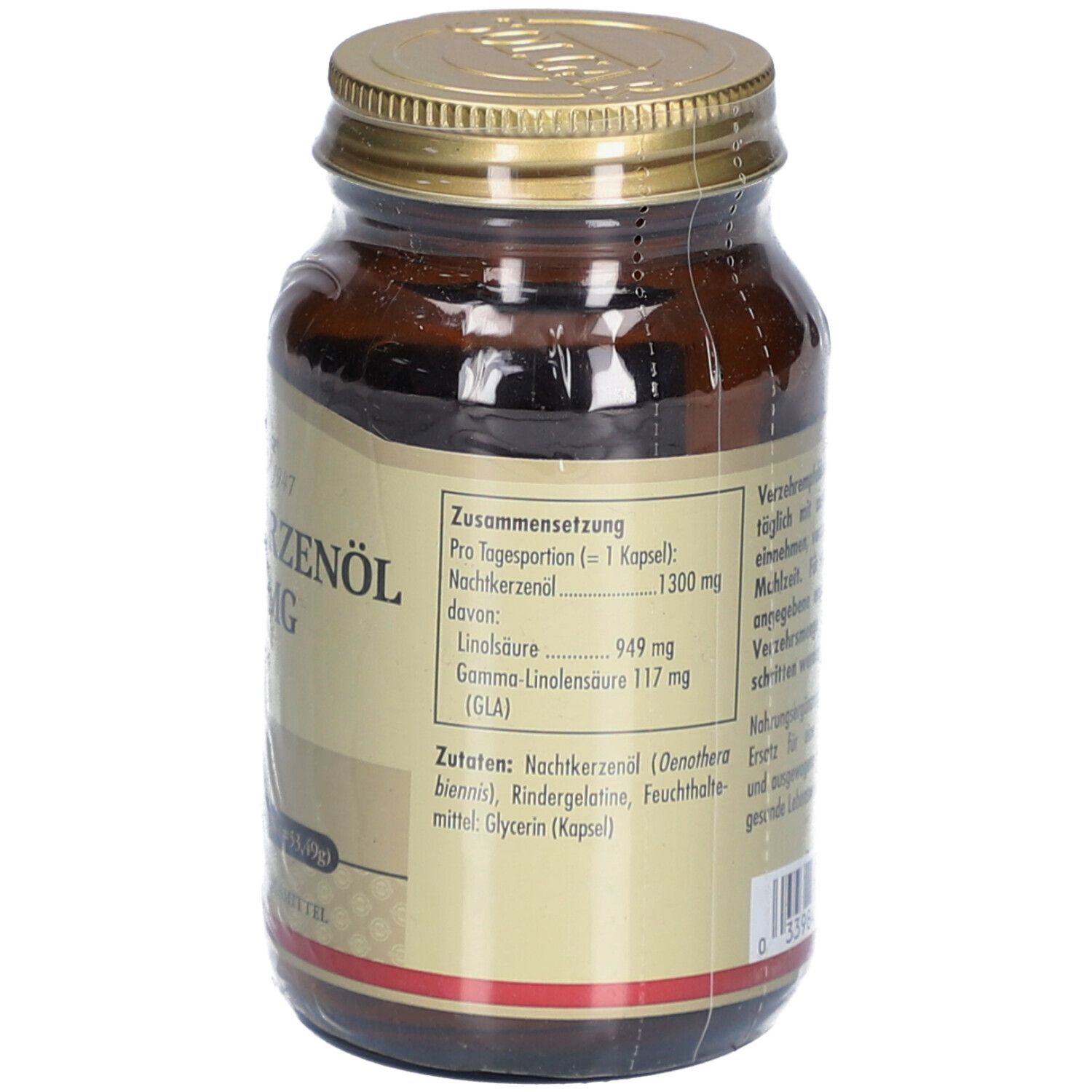 SOLGAR Huile d'onagre 1300 mg Gélules