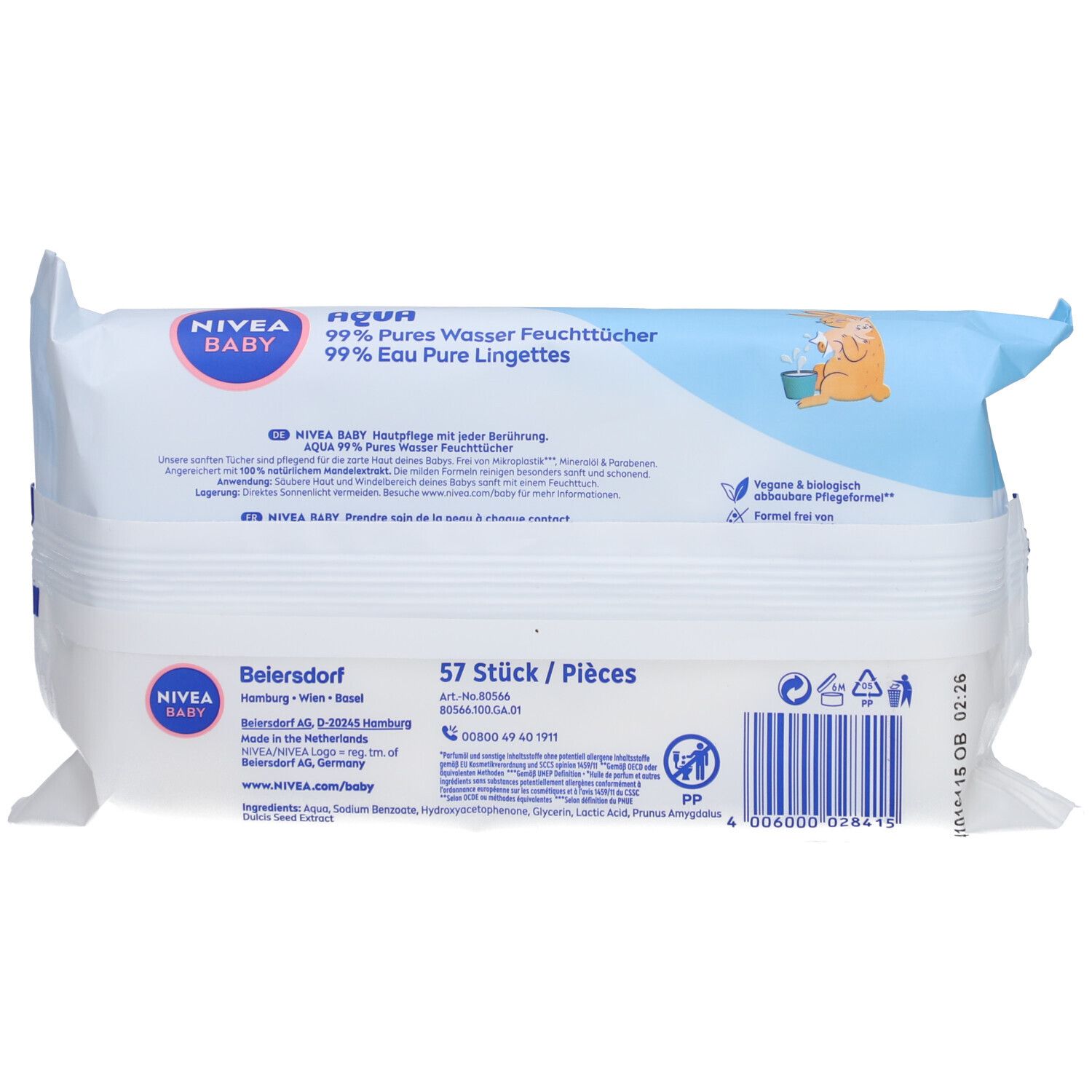NIVEA® BABY Aqua Feuchttücher