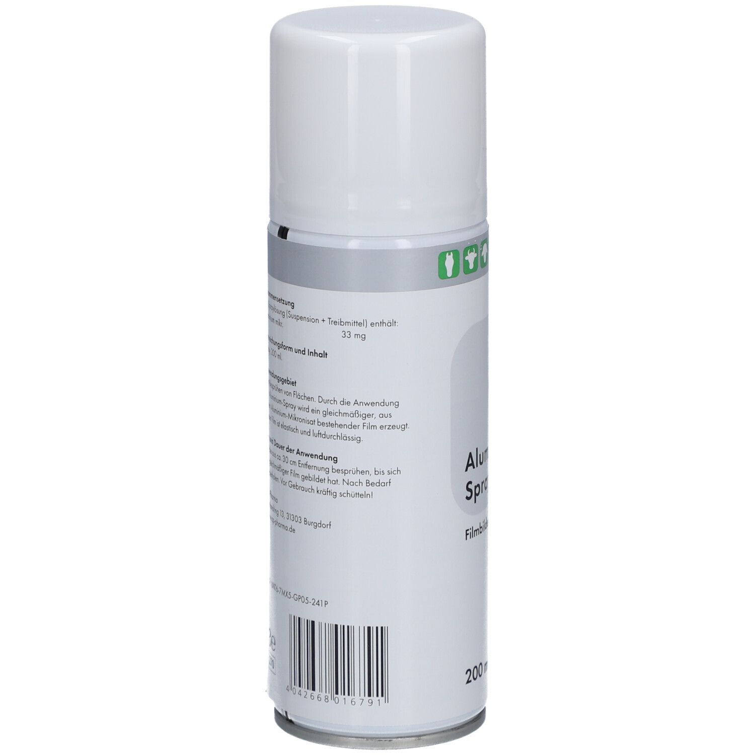 cp pharma Spray aluminium - Spray filmogène