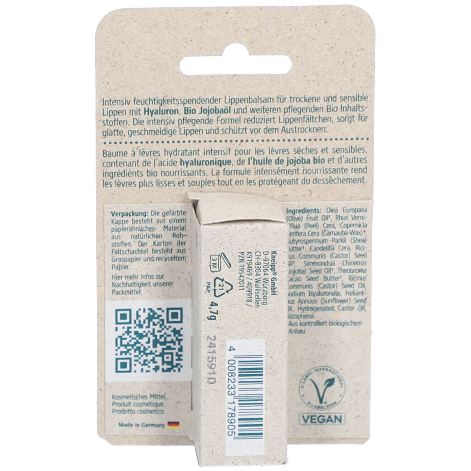 Kneipp® Soin des lèvres Hyaluron