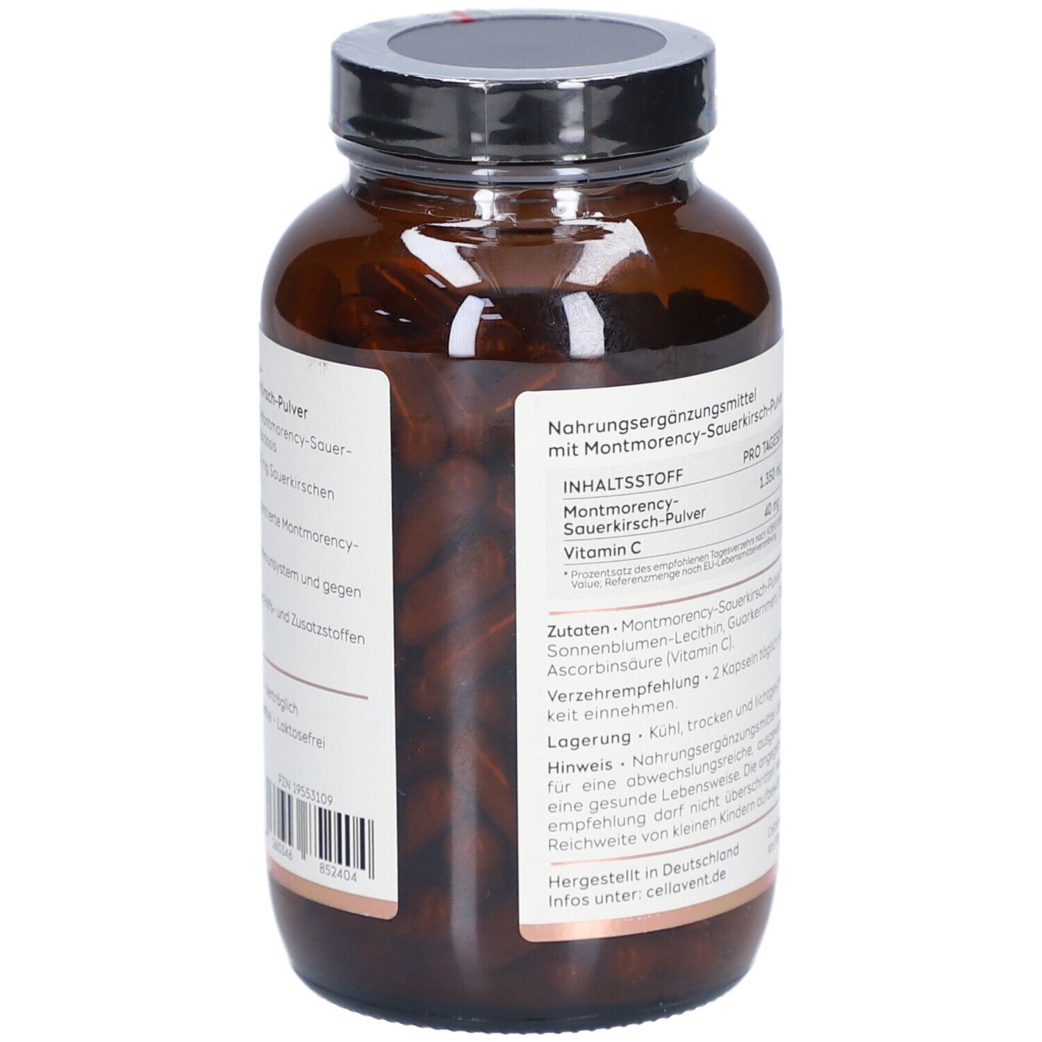 Cellavent Montmorency Capsules de cerise acide  + vitamine C