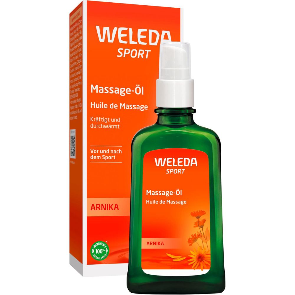 Weleda Massageöl Arnika -  die Massage ist durchblutungsfördernd, durchwärmt und lockert Muskeln