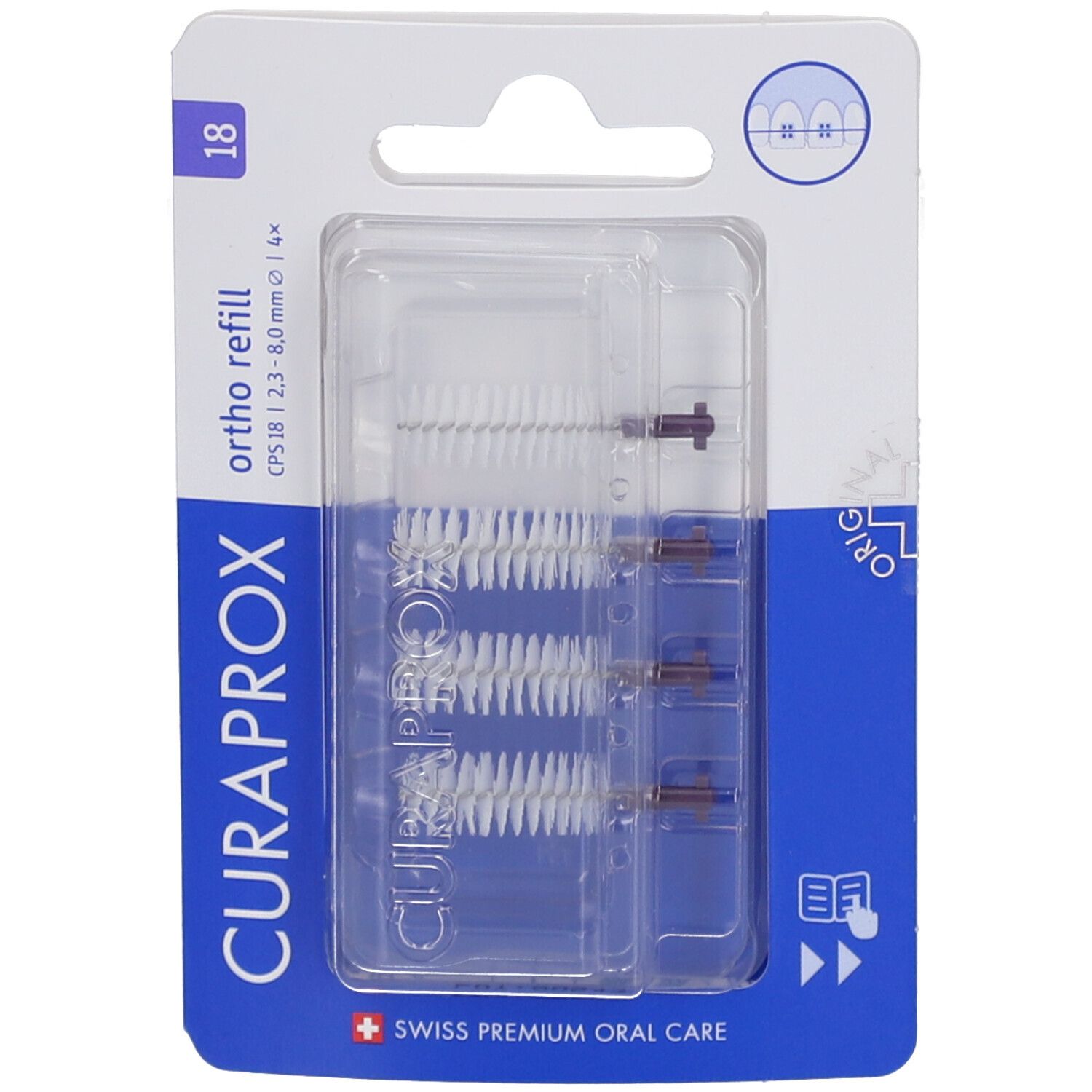 CURAPROX CPS 18 Ortho Refill - Brossettes interdentaires