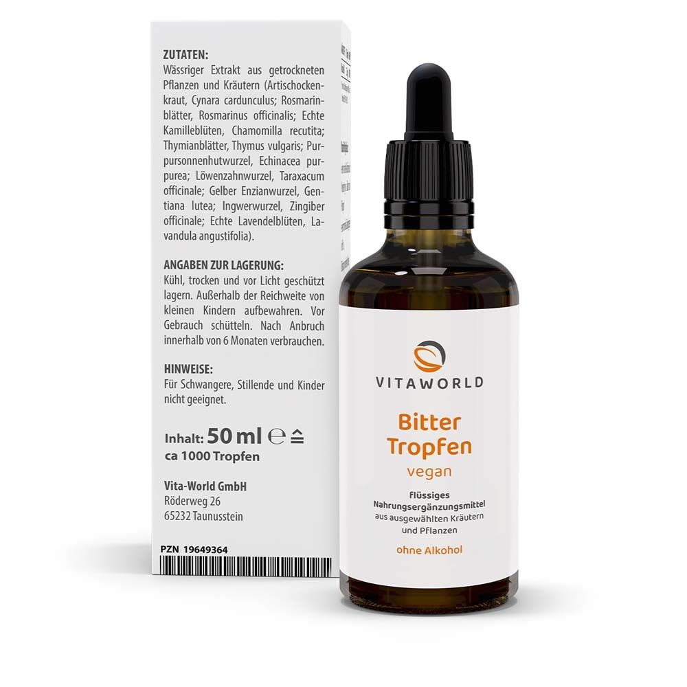 Flacon brun avec pipette et emballage. Emballage avec ingrédients et instructions d'utilisation.