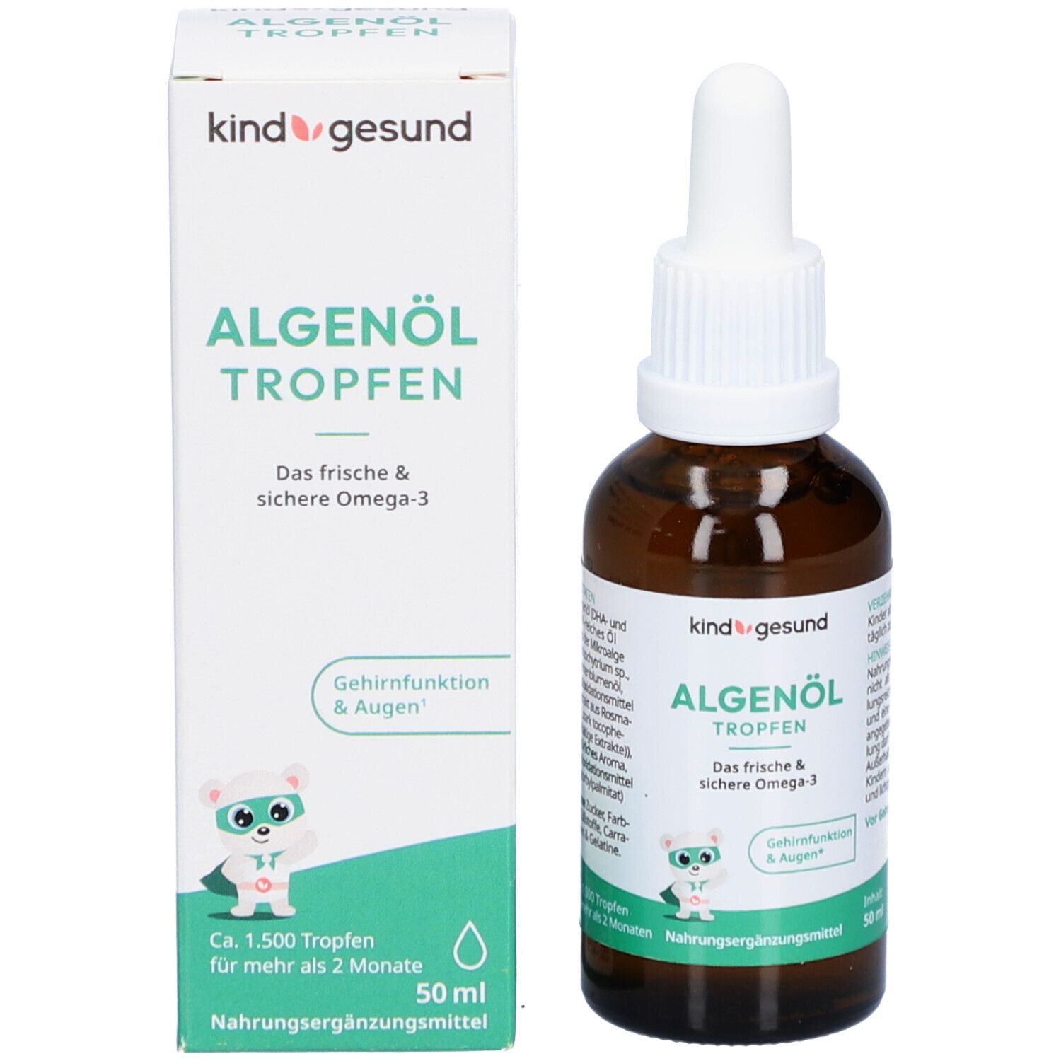 kindgesund Huile d'algues en gouttes