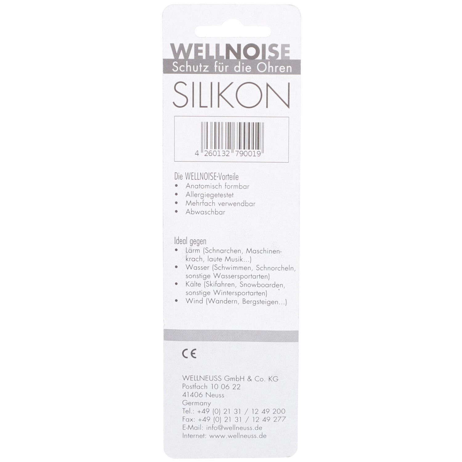 WELLNOISE Bouchons d'oreilles en silicone