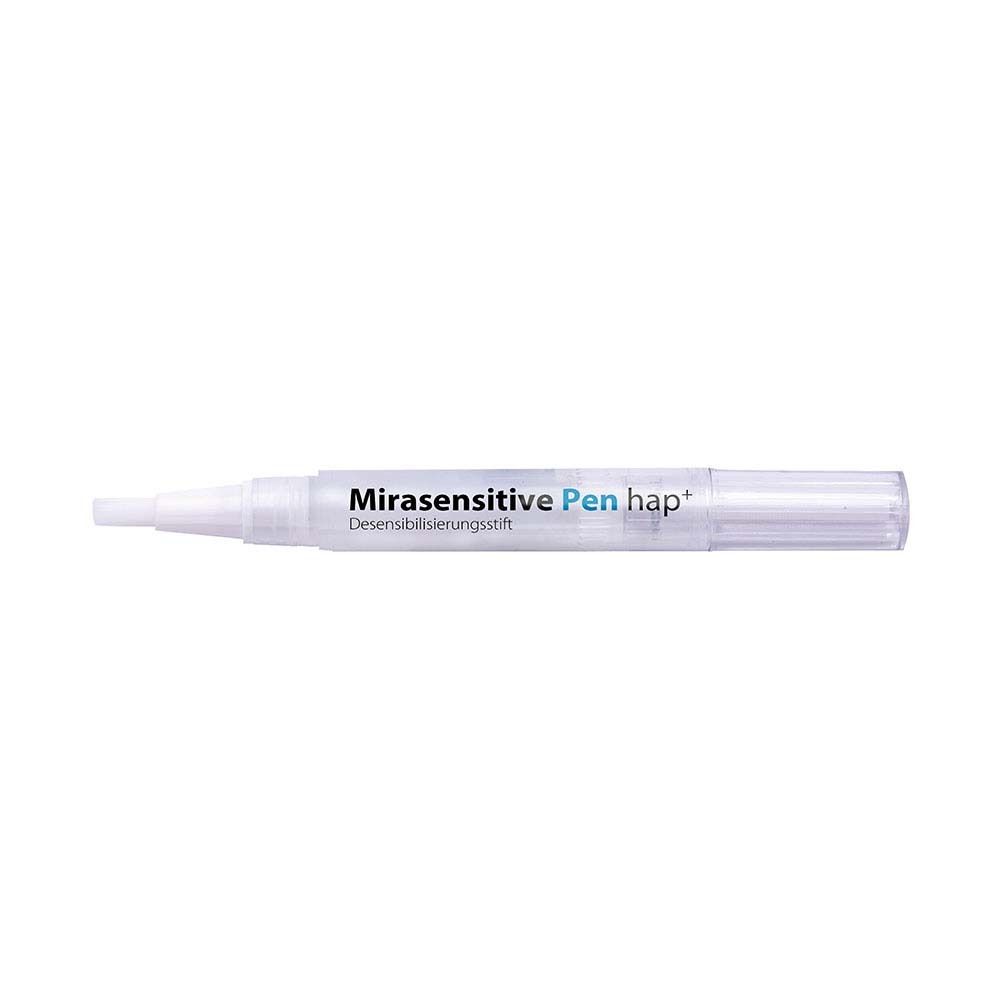 Mirasensitive Pen hap+ Desensibilisierungsstift. Weißer Stift mit Applikator.