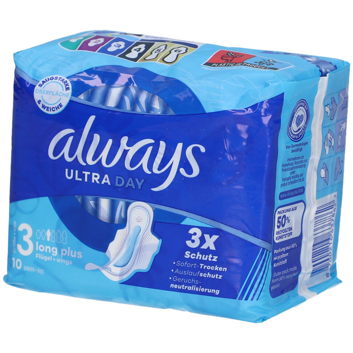 always ultra night Long Serviettes hygiéniques avec ailettes