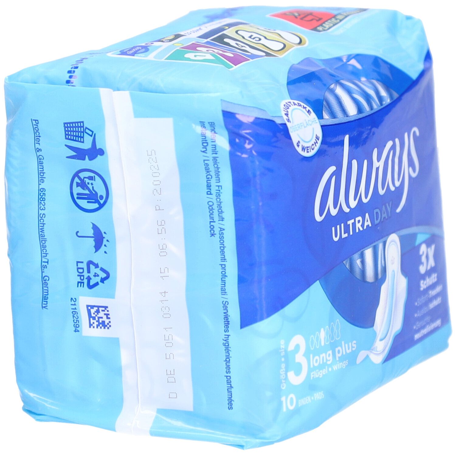 always ultra night Long Serviettes hygiéniques avec ailettes